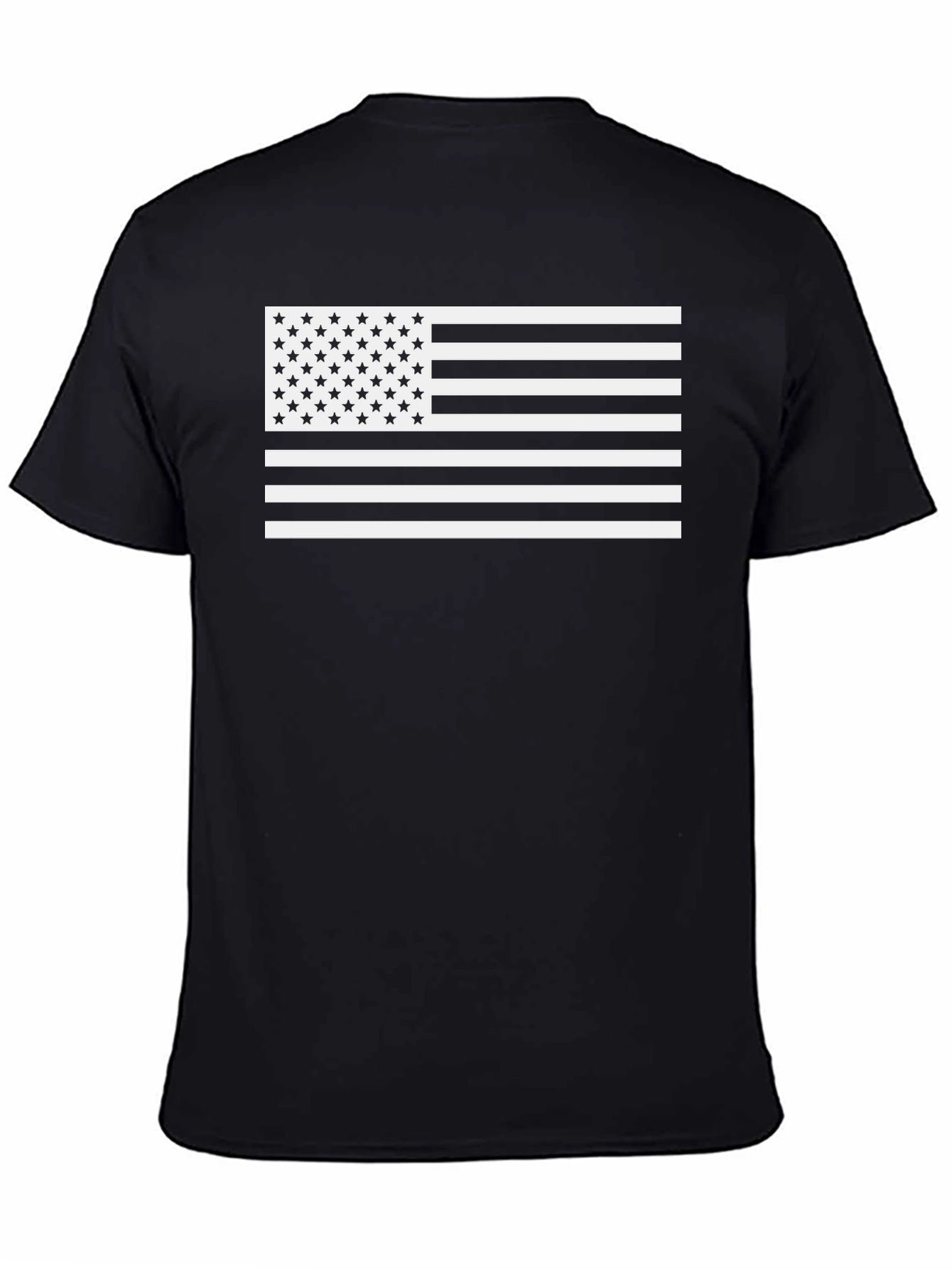 American Flag Graphic Tee - Black