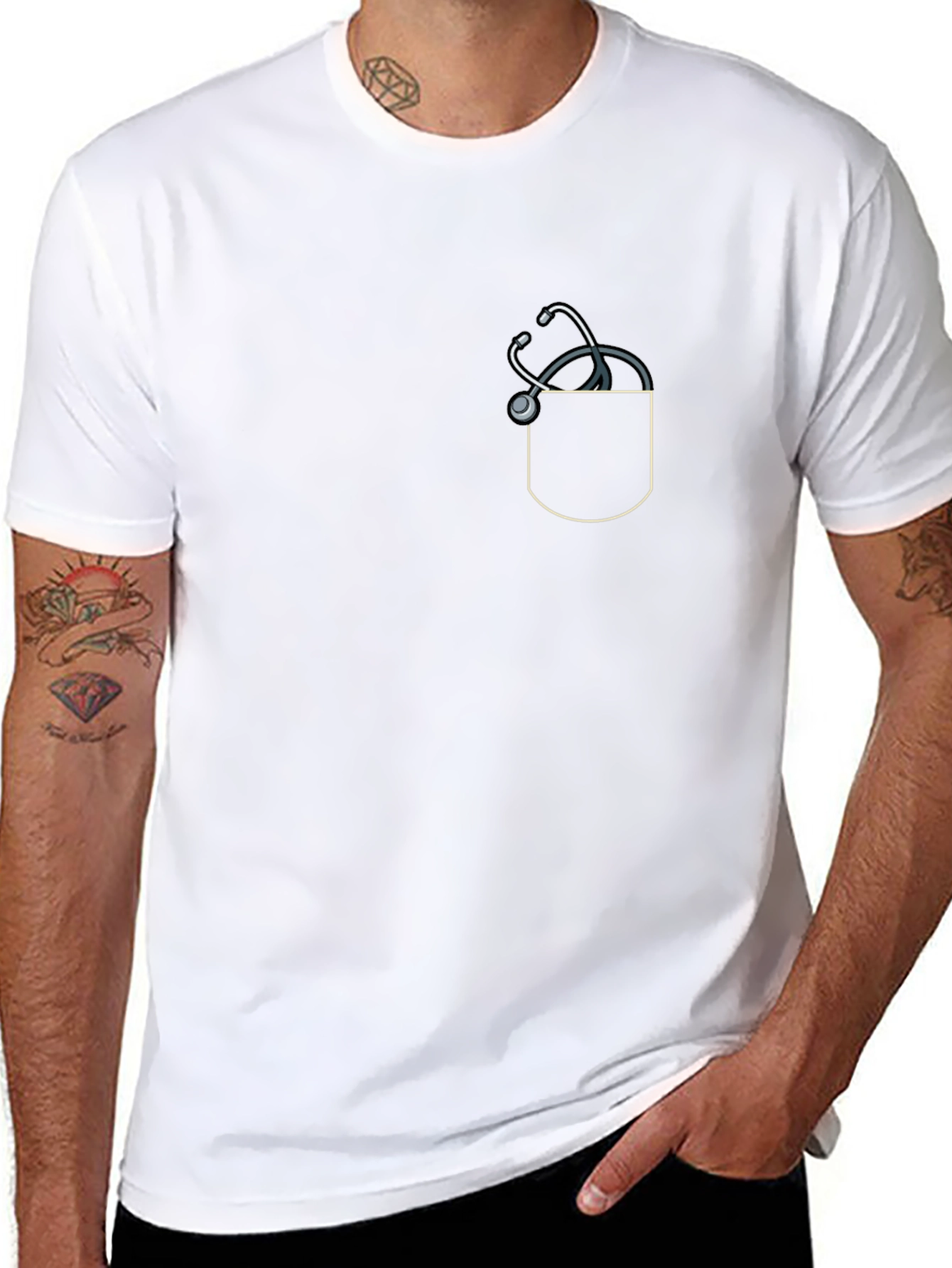 Stethoscope Pocket Graphic Tee
