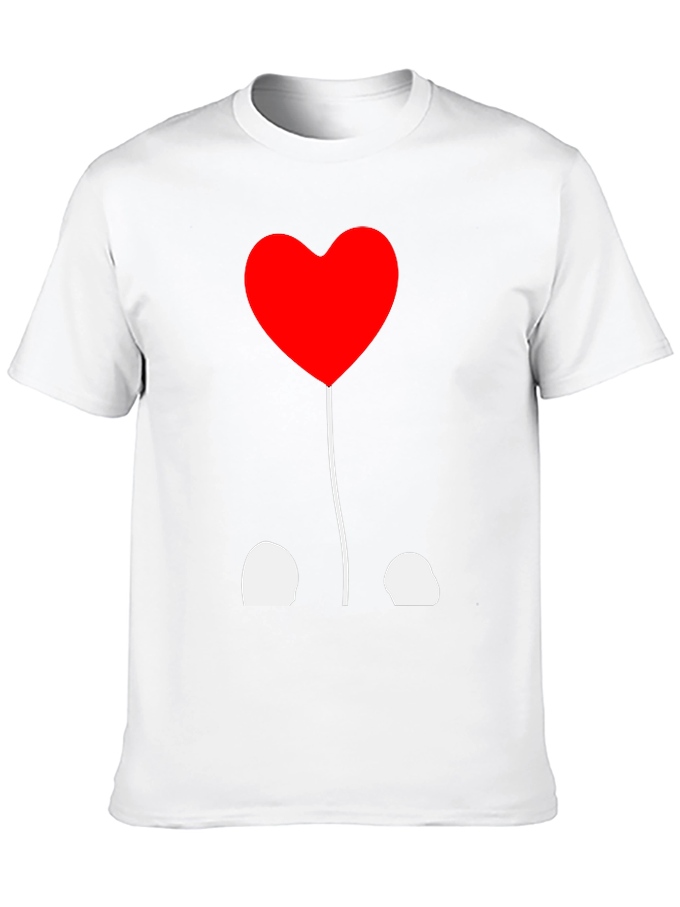 Heart Balloon Graphic Tee - Black