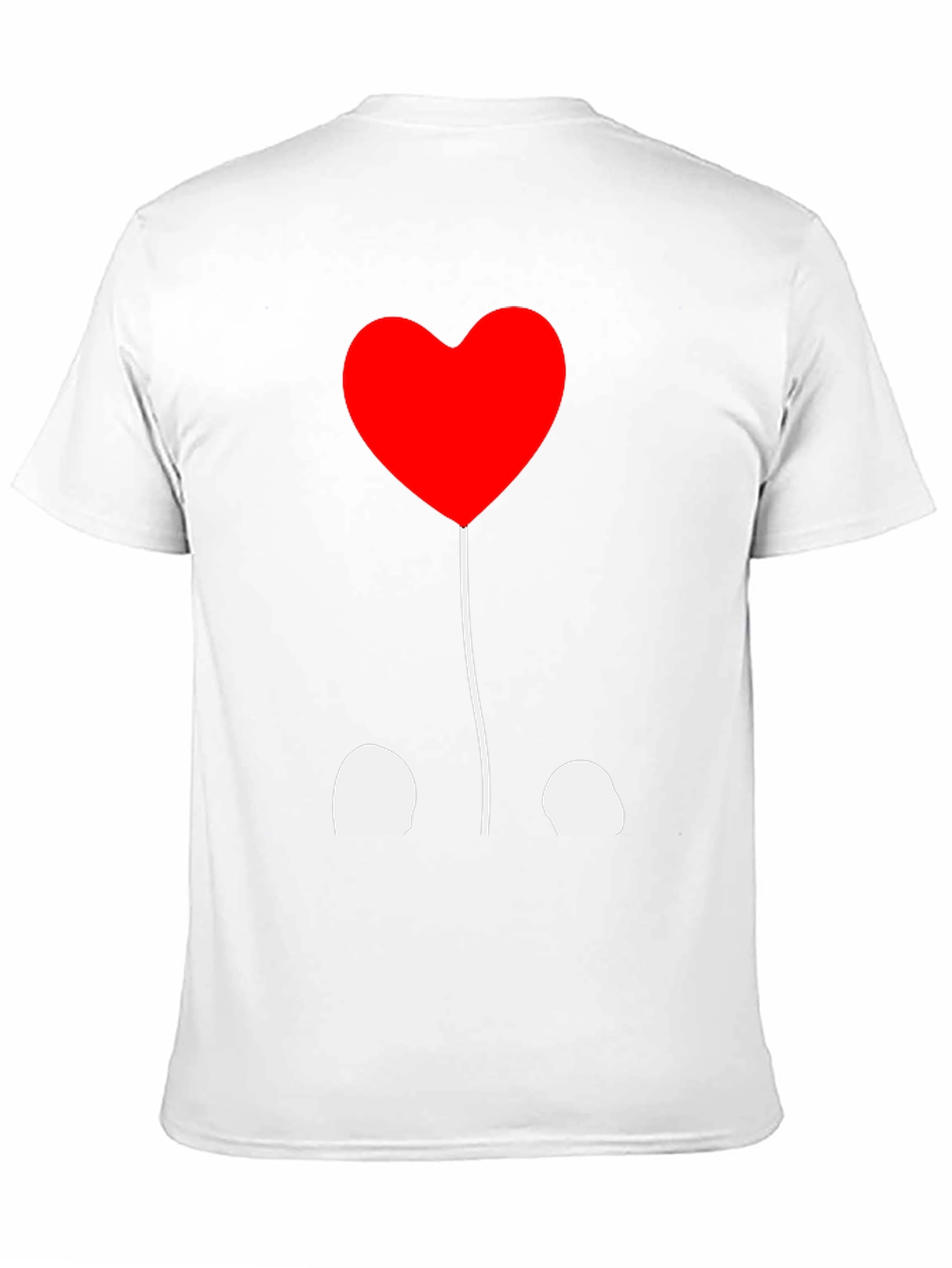 Heart Balloon Graphic Tee - Black