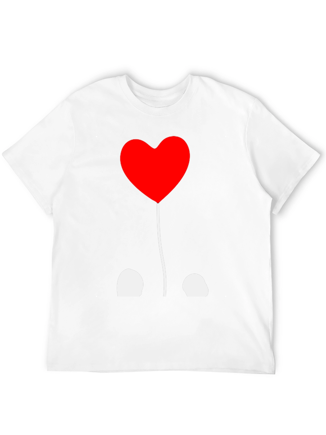 Heart Balloon Graphic Tee - Black