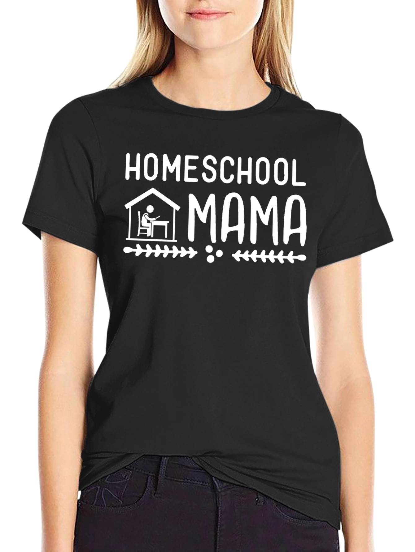 Homeschool Mama Graphic T-Shirt - Black