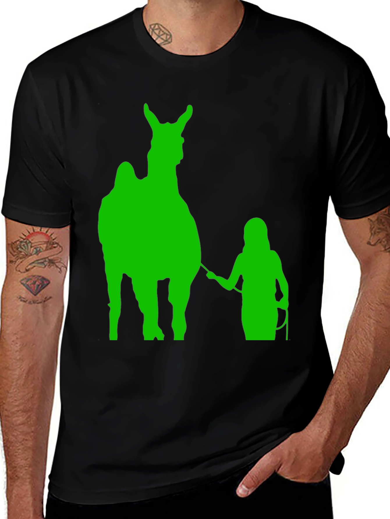 Camel Silhouette Graphic T-Shirt