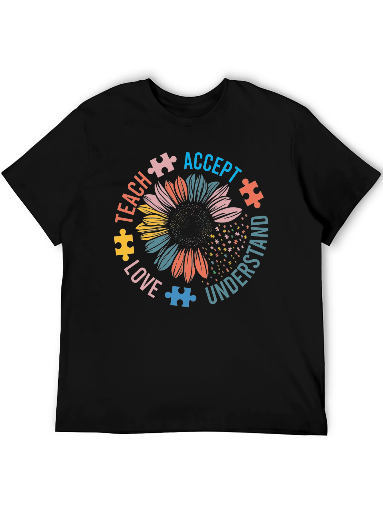 Autism Awareness Sunflower Graphic Tee