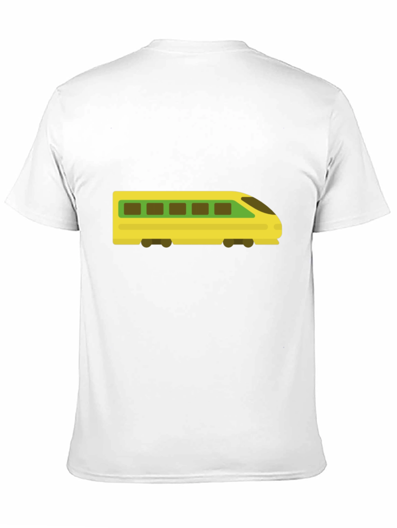 Modern Train Graphic Tee - Black Cotton