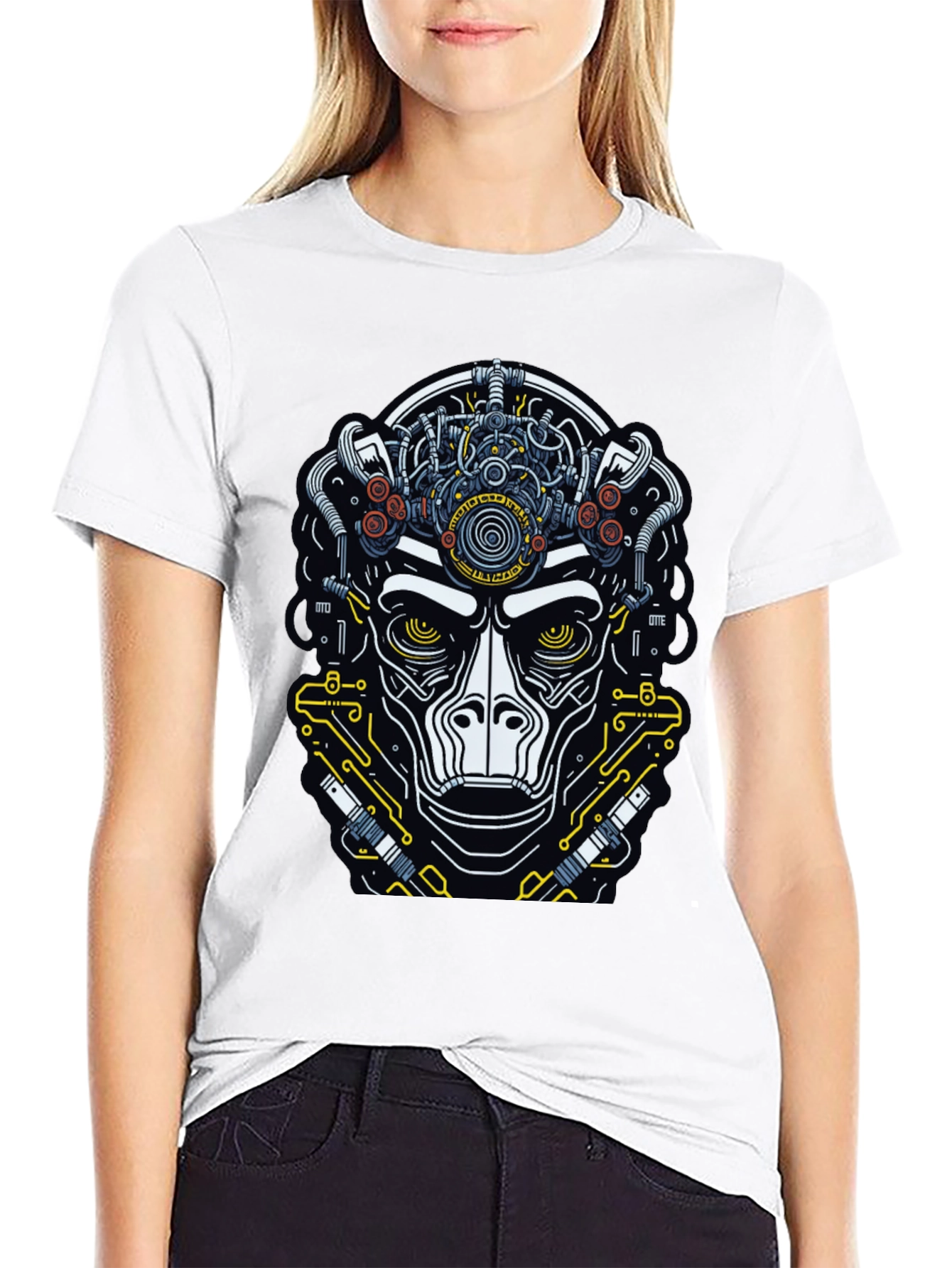 Cyberpunk Ape Graphic Tee - Unique Design