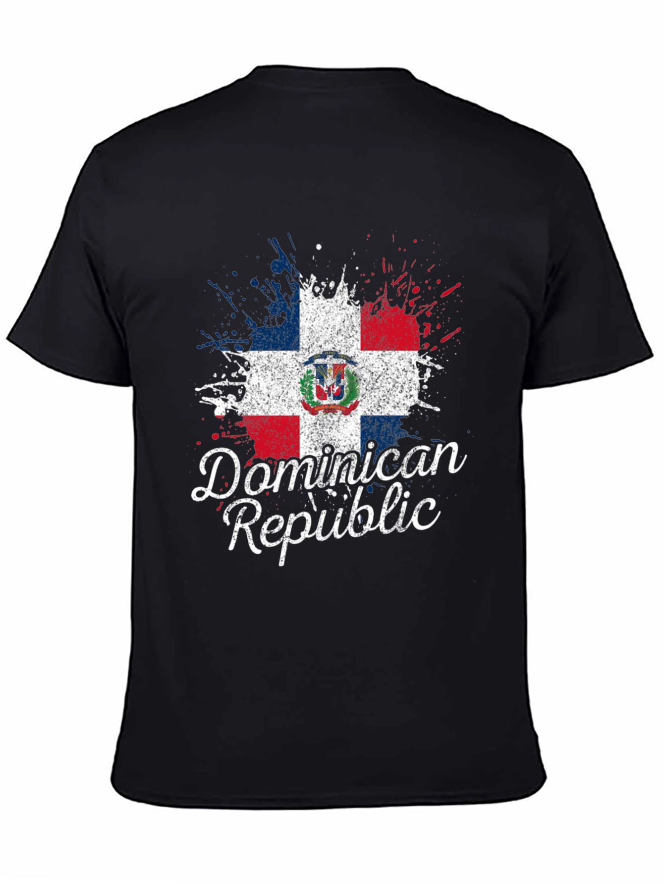 Dominican Republic Flag Grunge T-Shirt