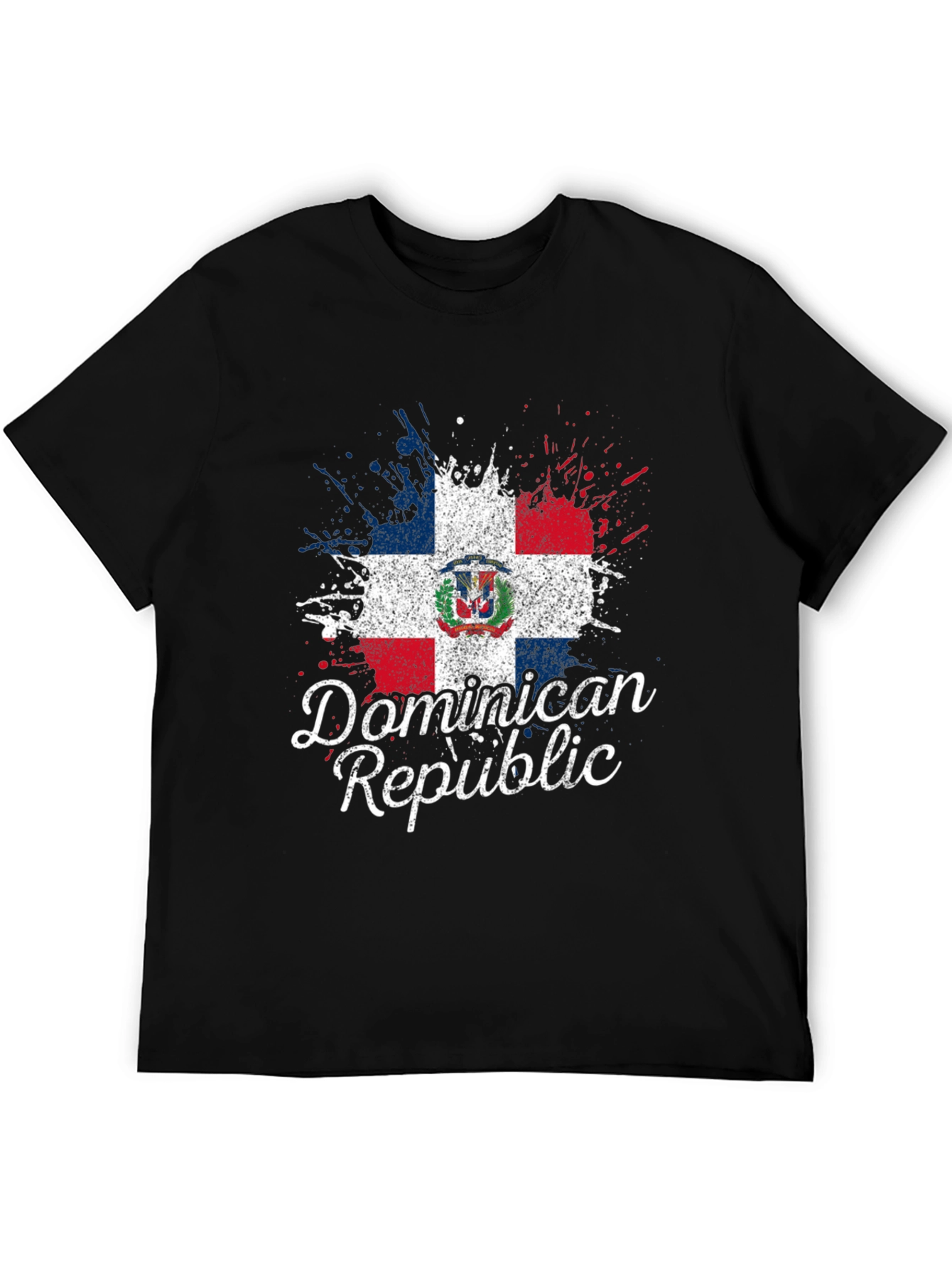 Dominican Republic Flag Grunge T-Shirt