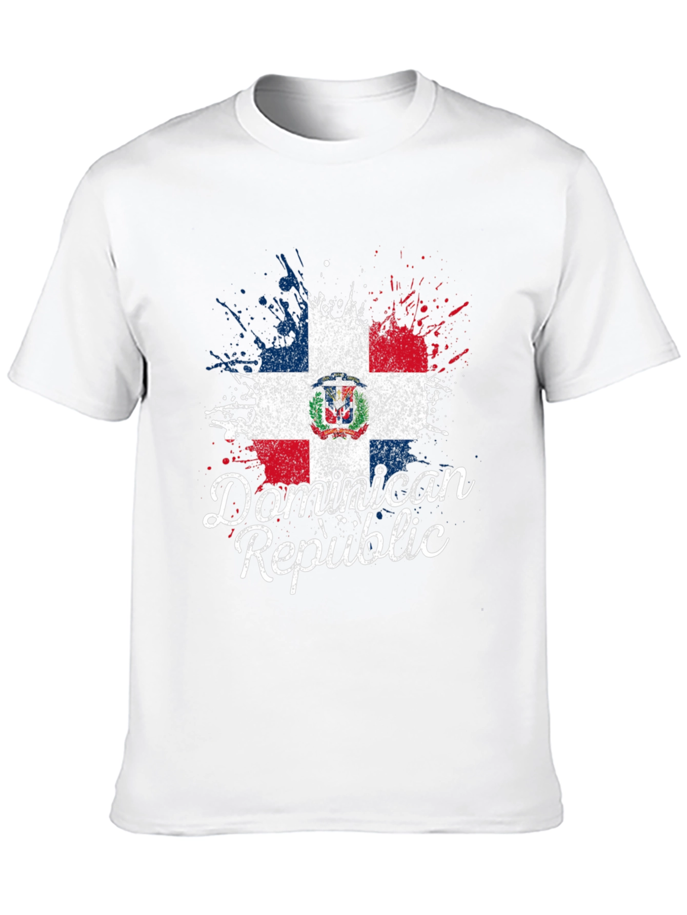 Dominican Republic Flag Grunge T-Shirt