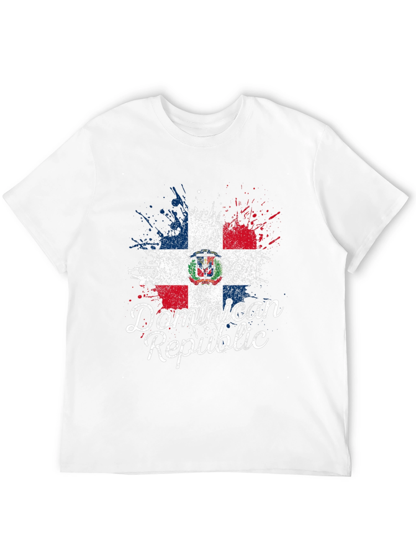 Dominican Republic Flag Grunge T-Shirt