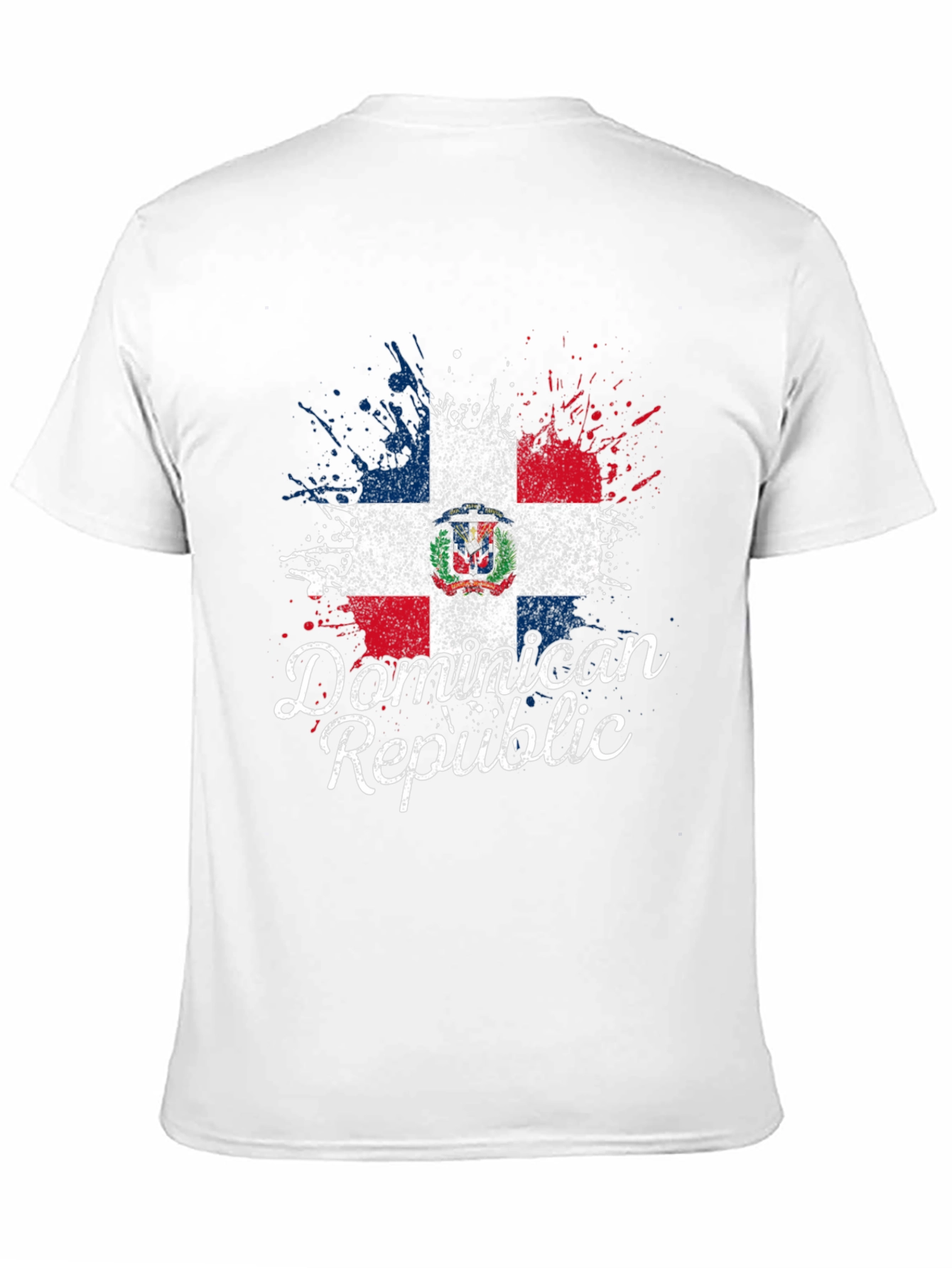 Dominican Republic Flag Grunge T-Shirt