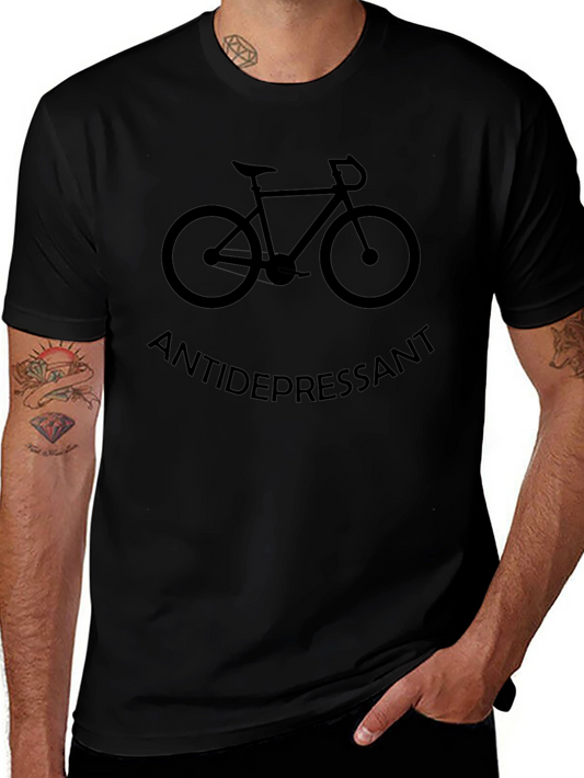Antidepressant Bicycle Graphic Tee - Ride Your Blues Away!