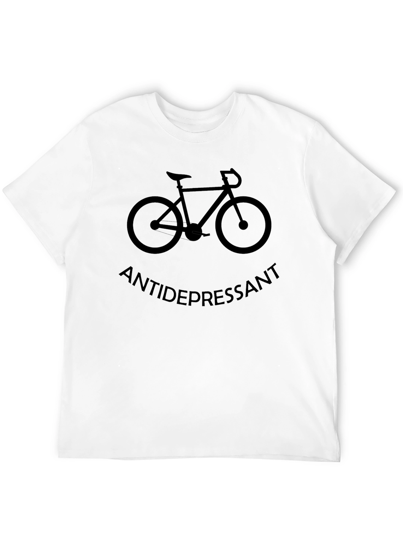 Antidepressant Bicycle Graphic Tee - Ride Your Blues Away!