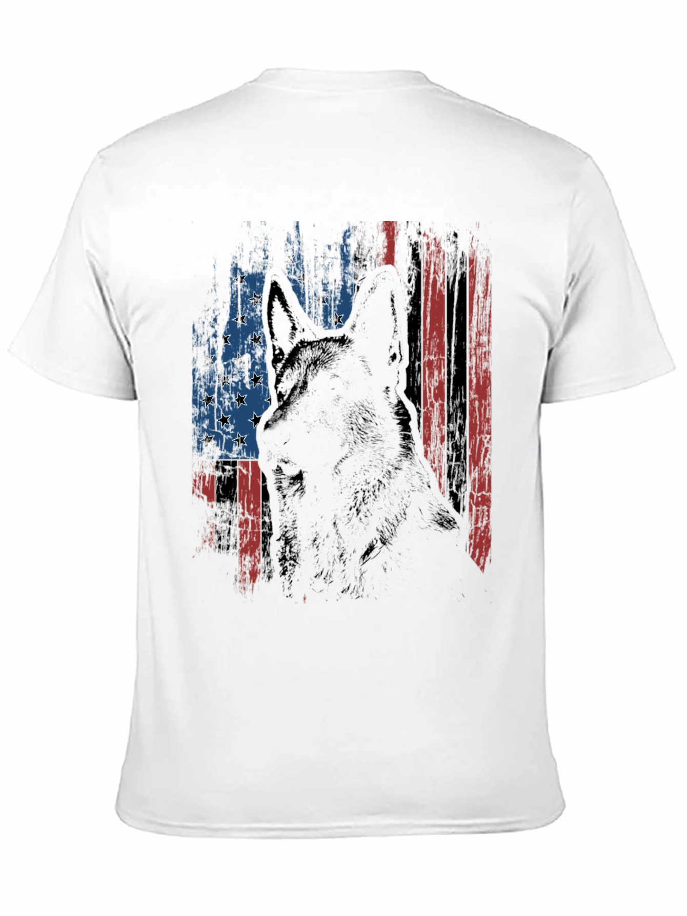 Patriotic German Shepherd USA Flag T-Shirt