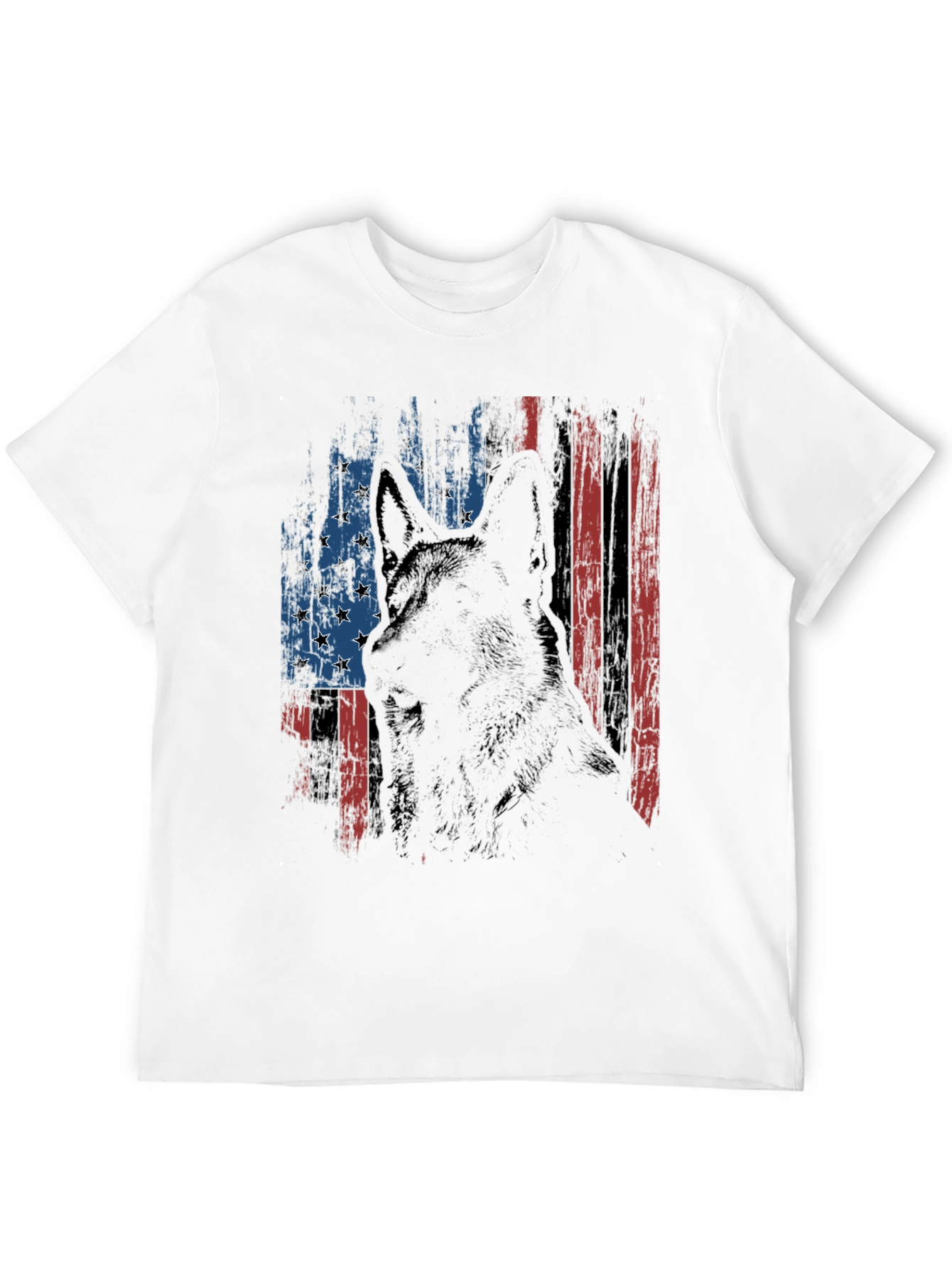 Patriotic German Shepherd USA Flag T-Shirt