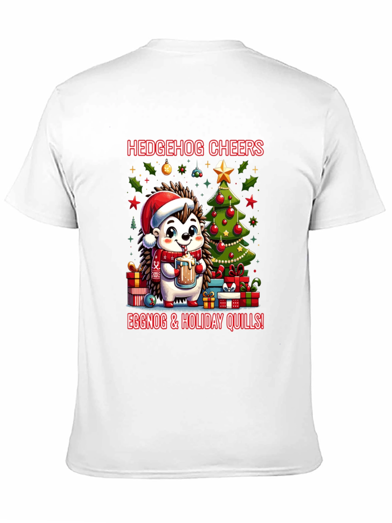 Festive Hedgehog Christmas Tee
