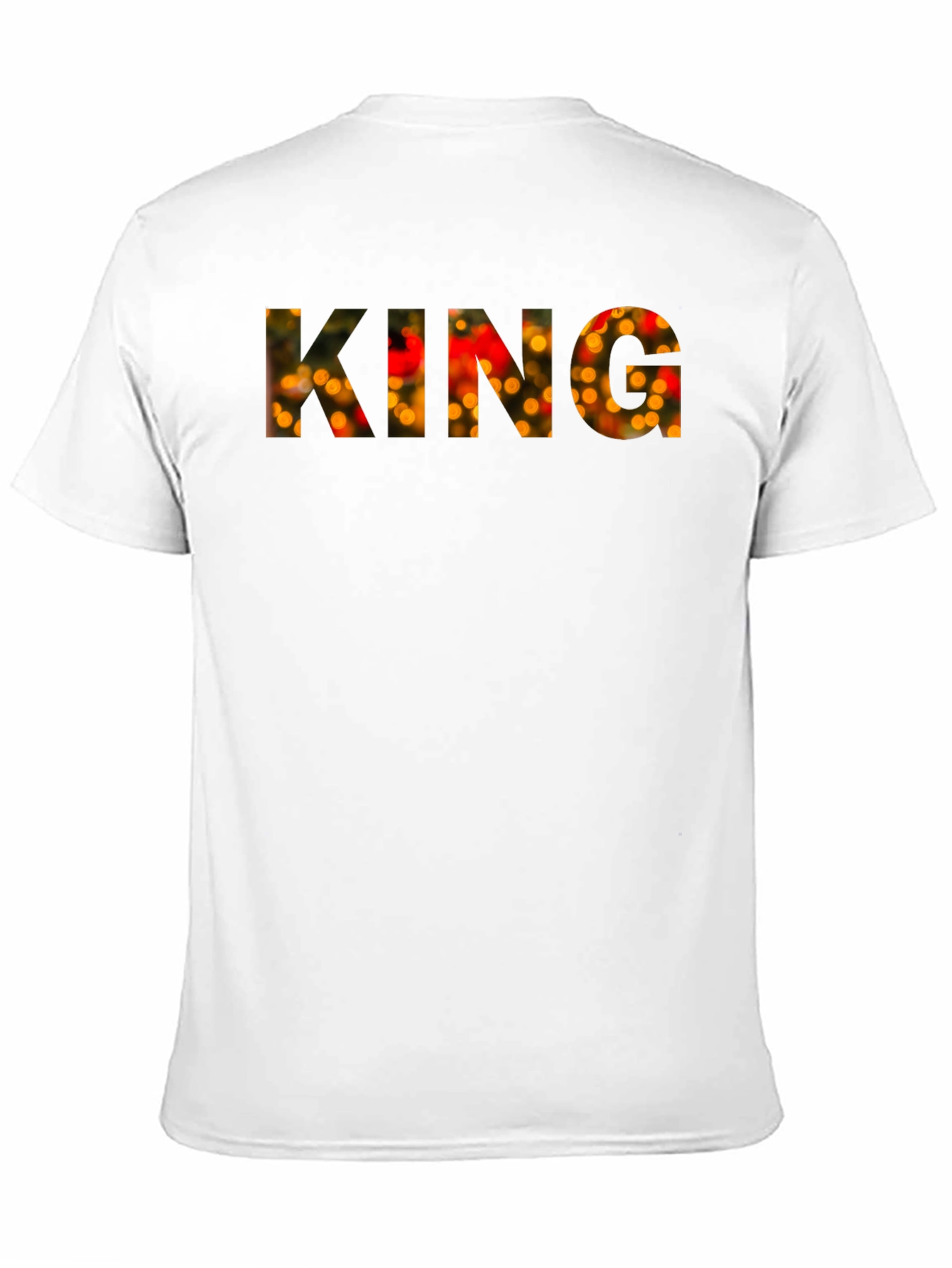 King Festive Lights Mens Black T-Shirt