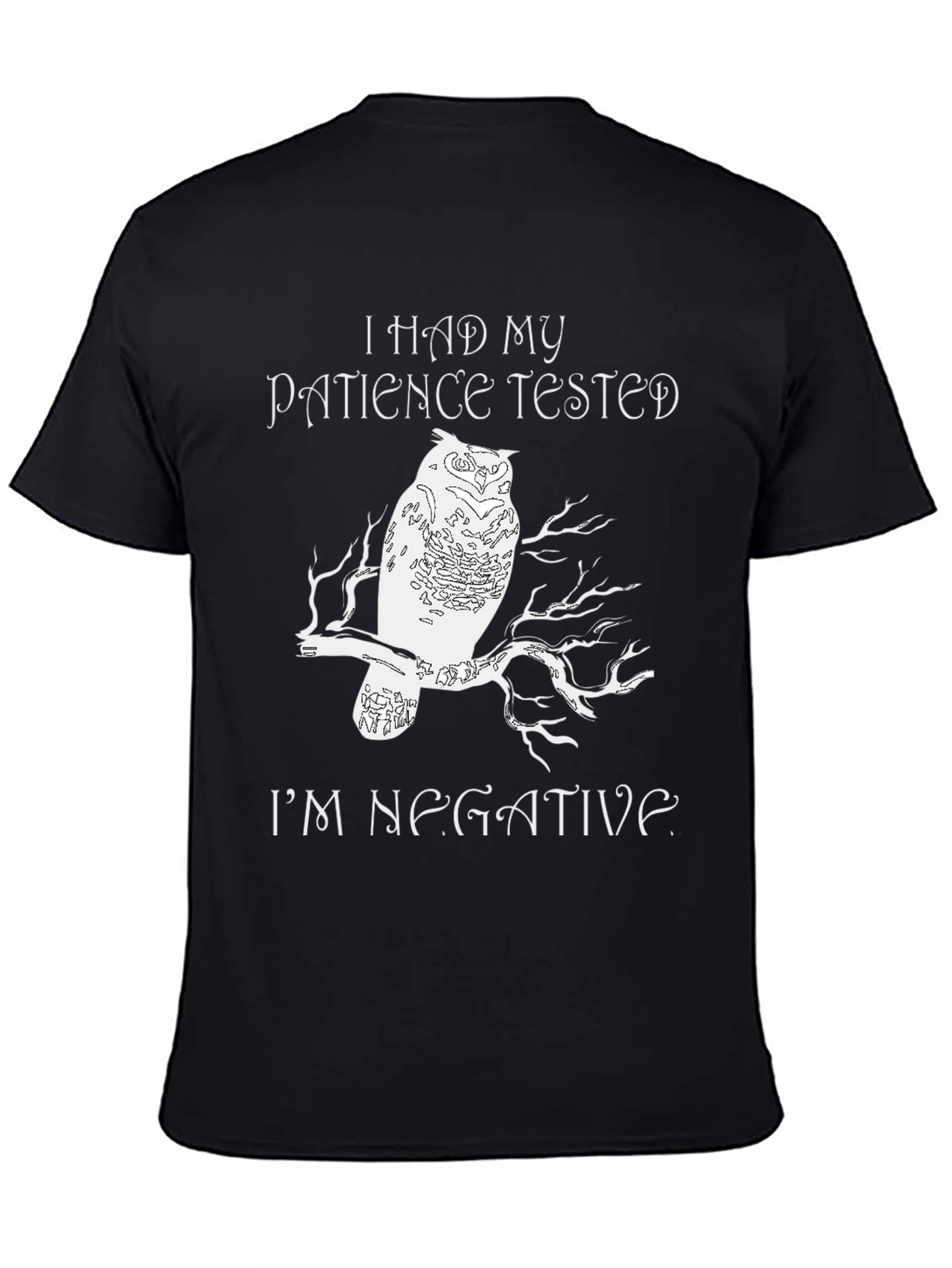 I Had My Patience Tested Owl Graphic Tee