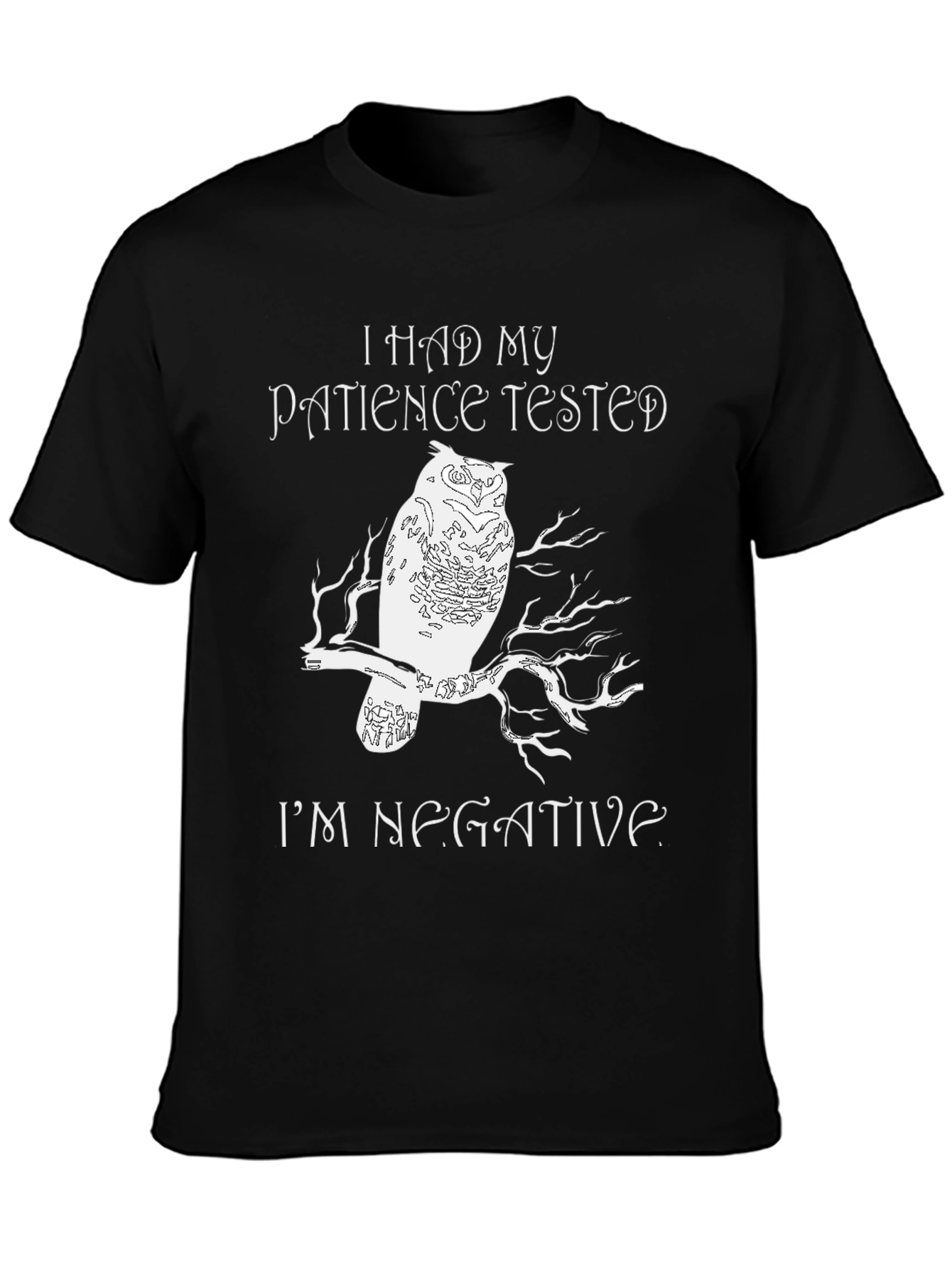I Had My Patience Tested Owl Graphic Tee