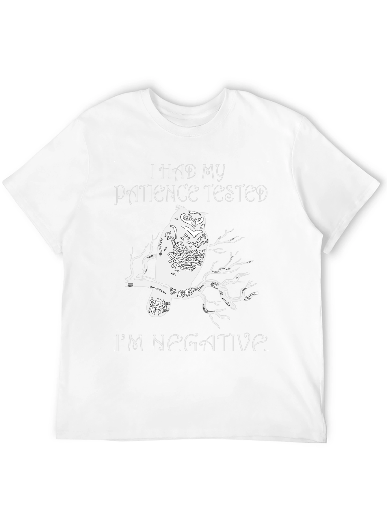 I Had My Patience Tested Owl Graphic Tee