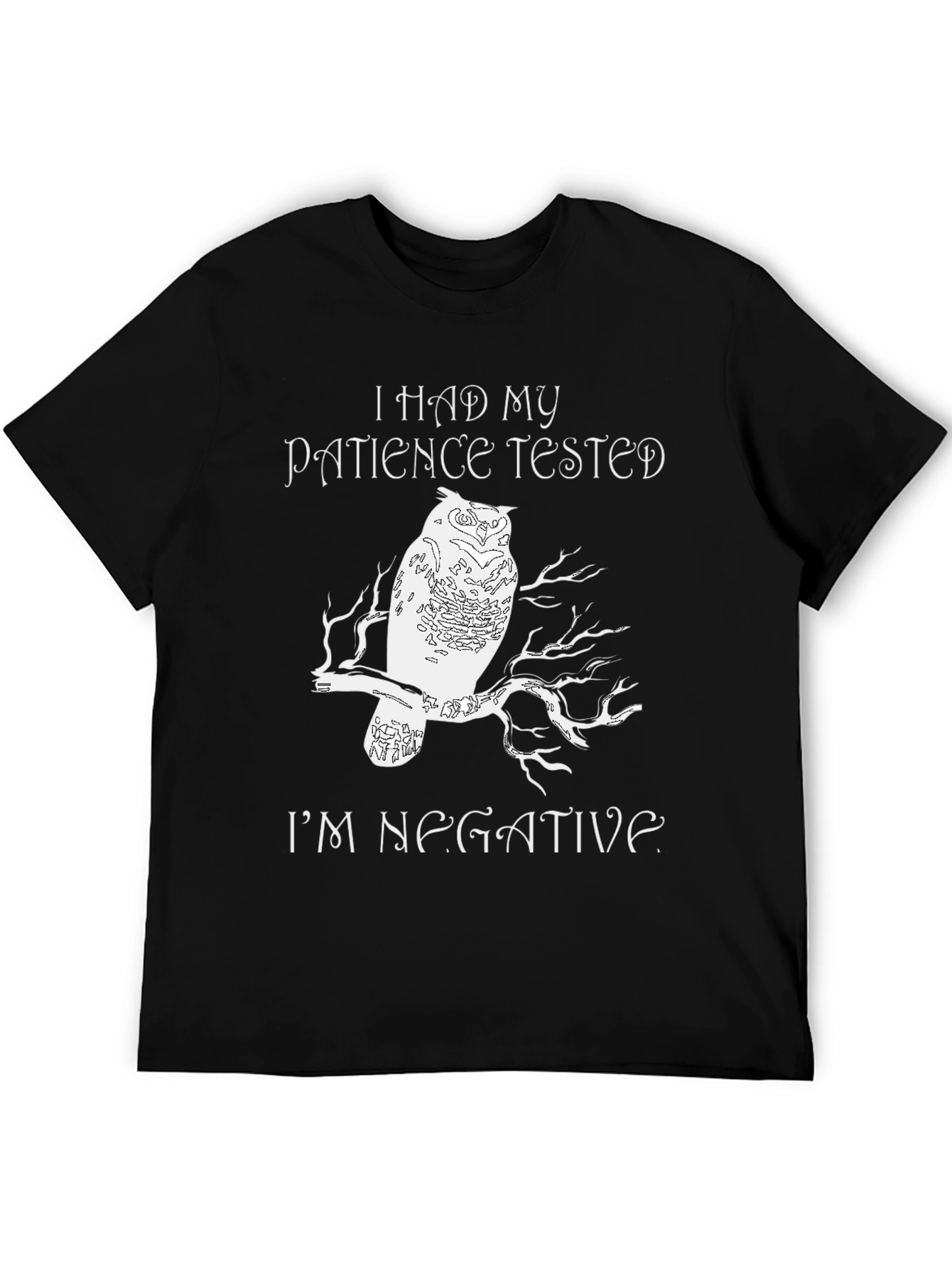 I Had My Patience Tested Owl Graphic Tee