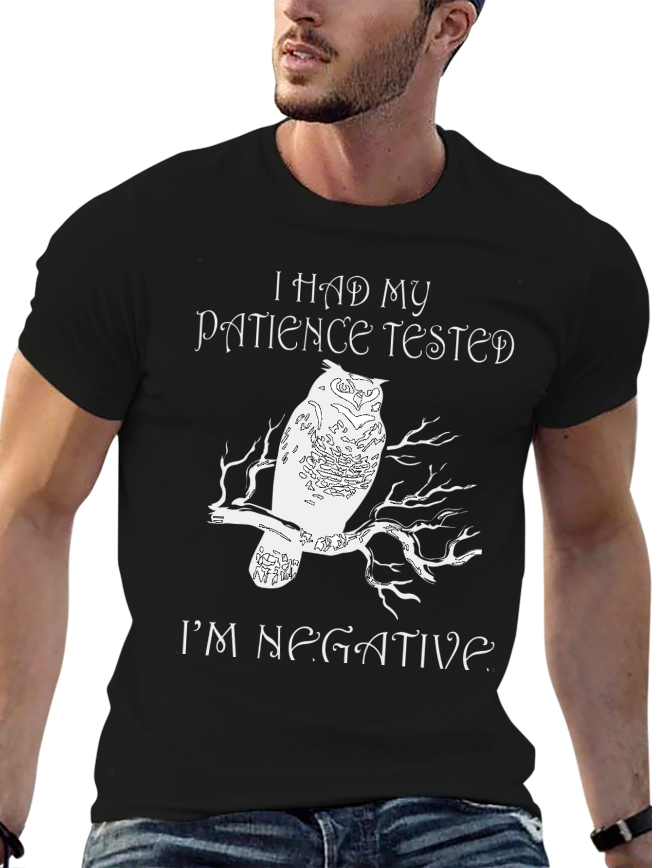 I Had My Patience Tested Owl Graphic Tee