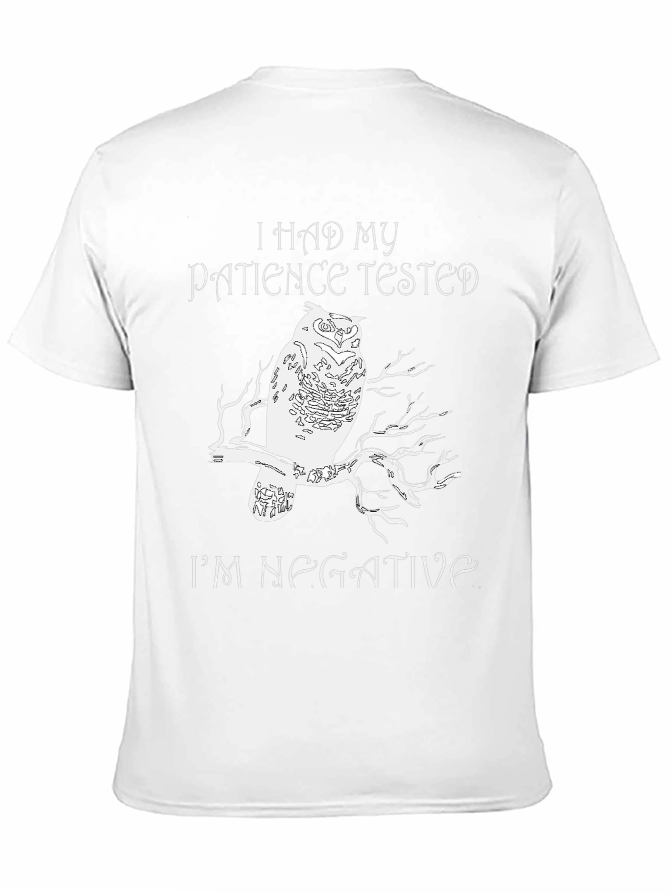 I Had My Patience Tested Owl Graphic Tee
