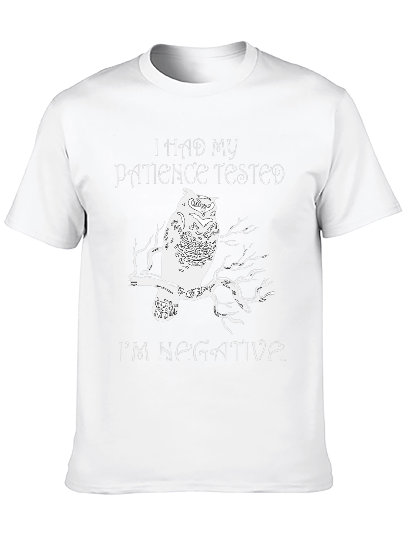 I Had My Patience Tested Owl Graphic Tee