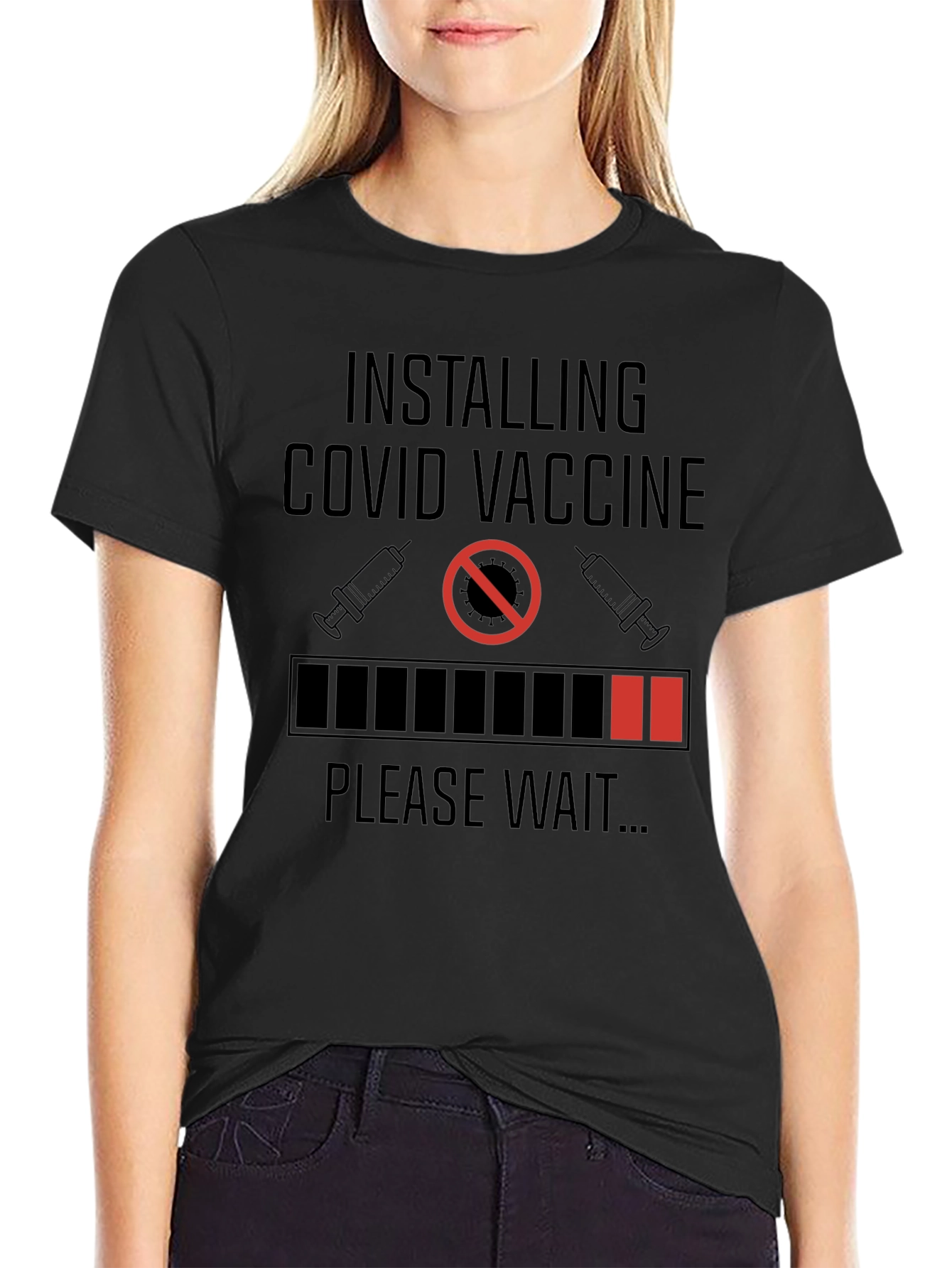 Installing COVID Vaccine Graphic T-Shirt