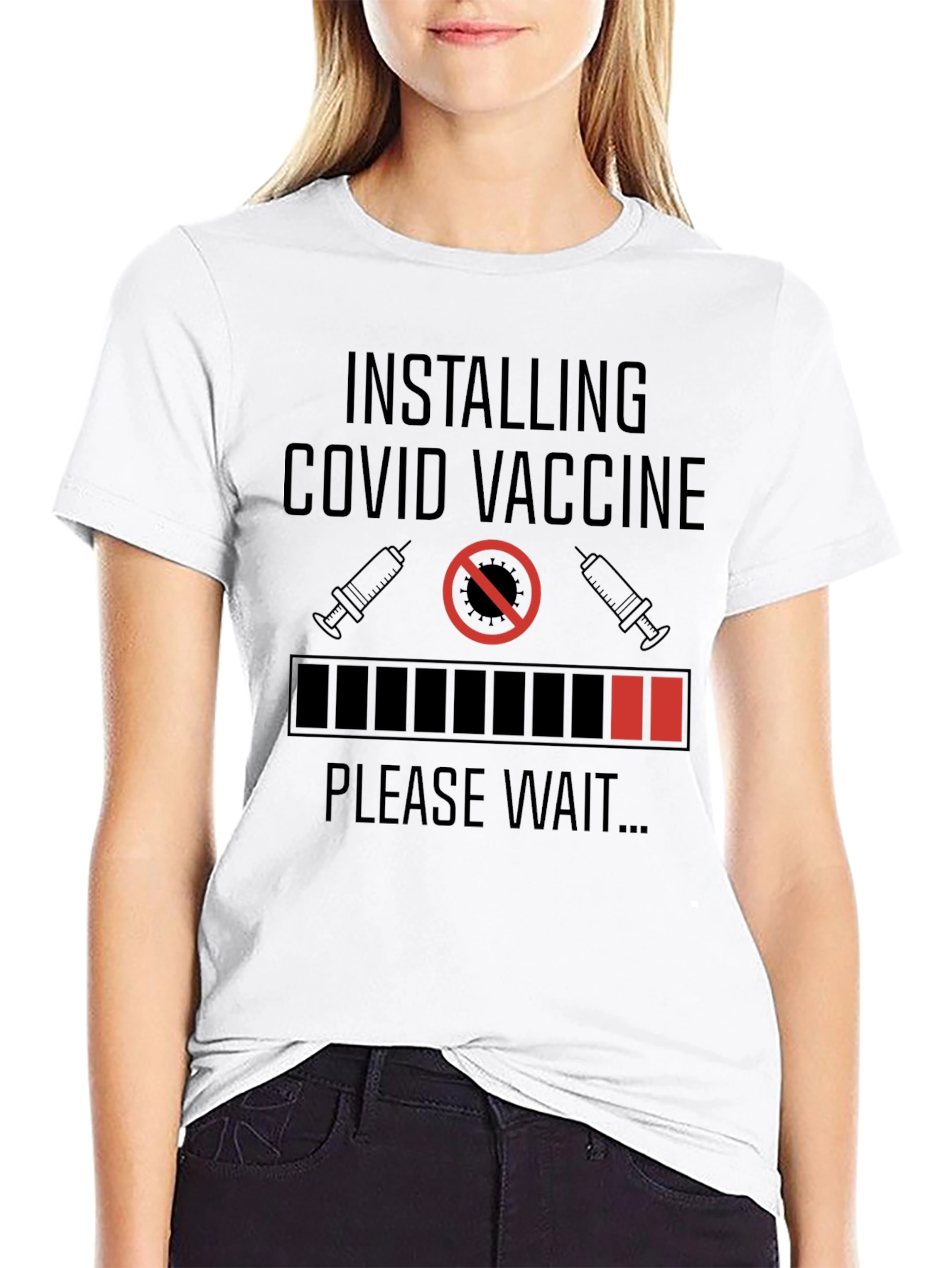 Installing COVID Vaccine Graphic T-Shirt
