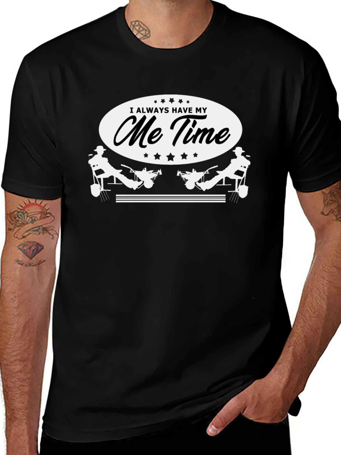 Gardening Me Time T-Shirt - Black