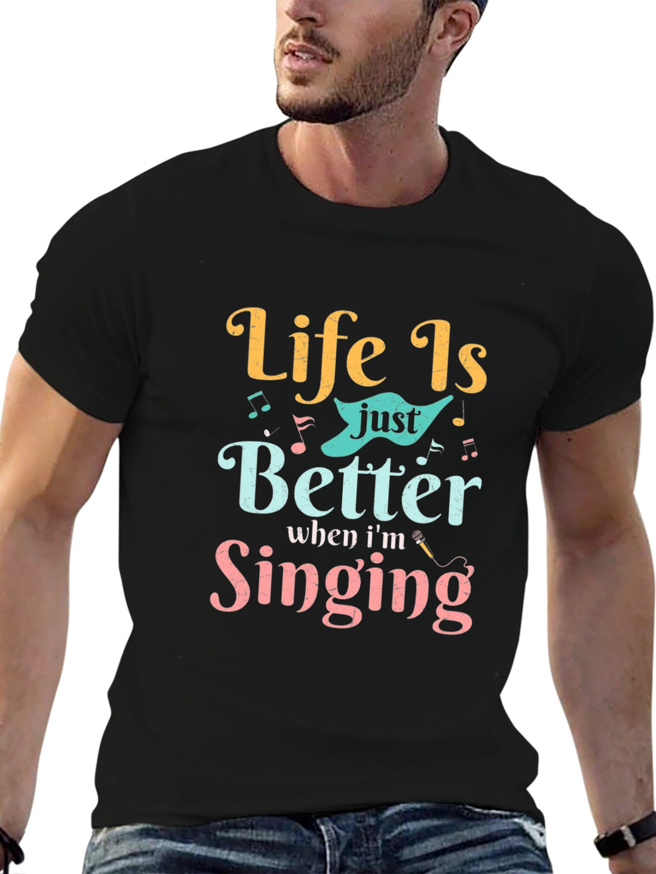 Life Is Better Singing Graphic Tee