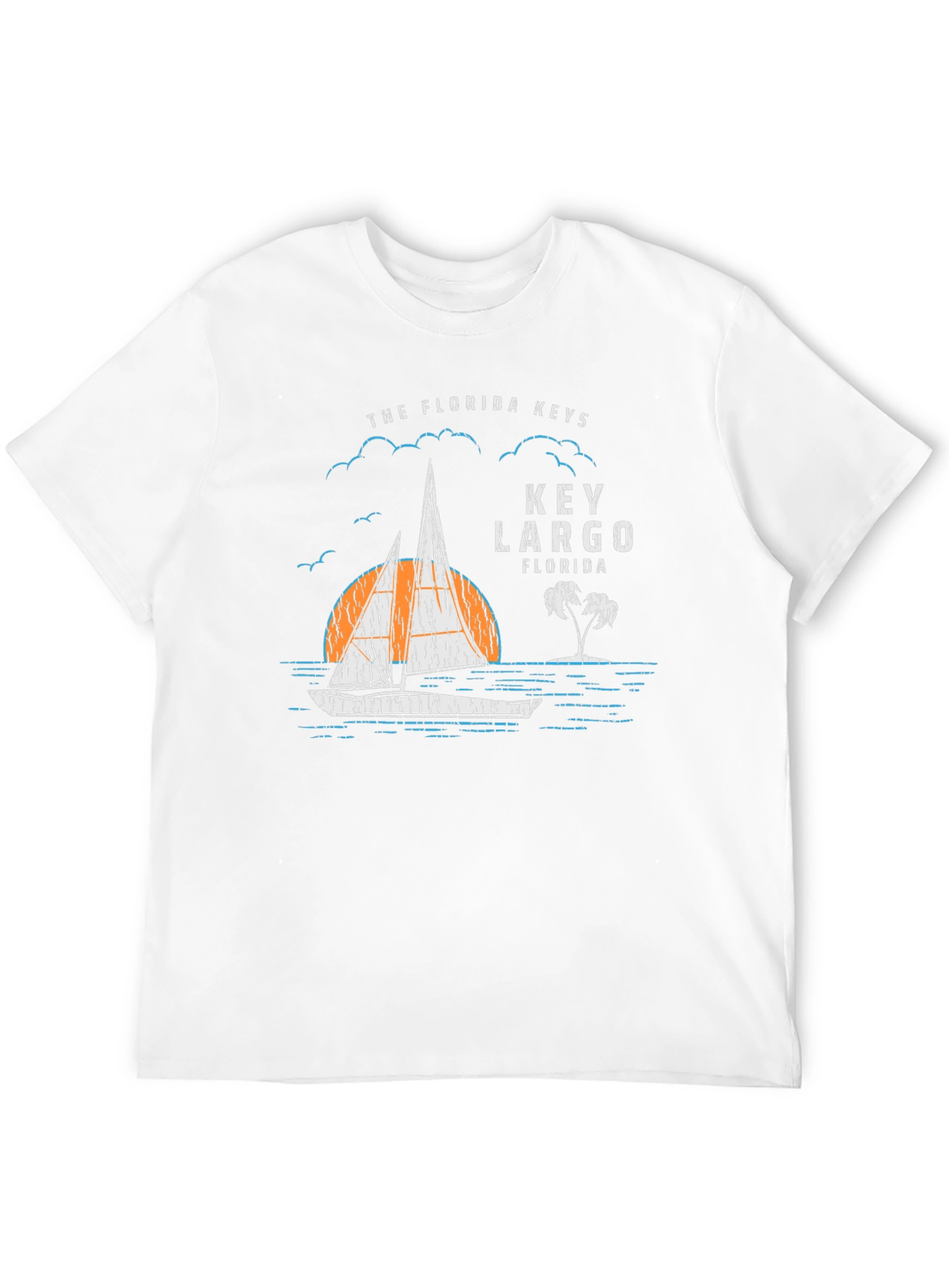 Key Largo Florida Graphic T-Shirt - Black