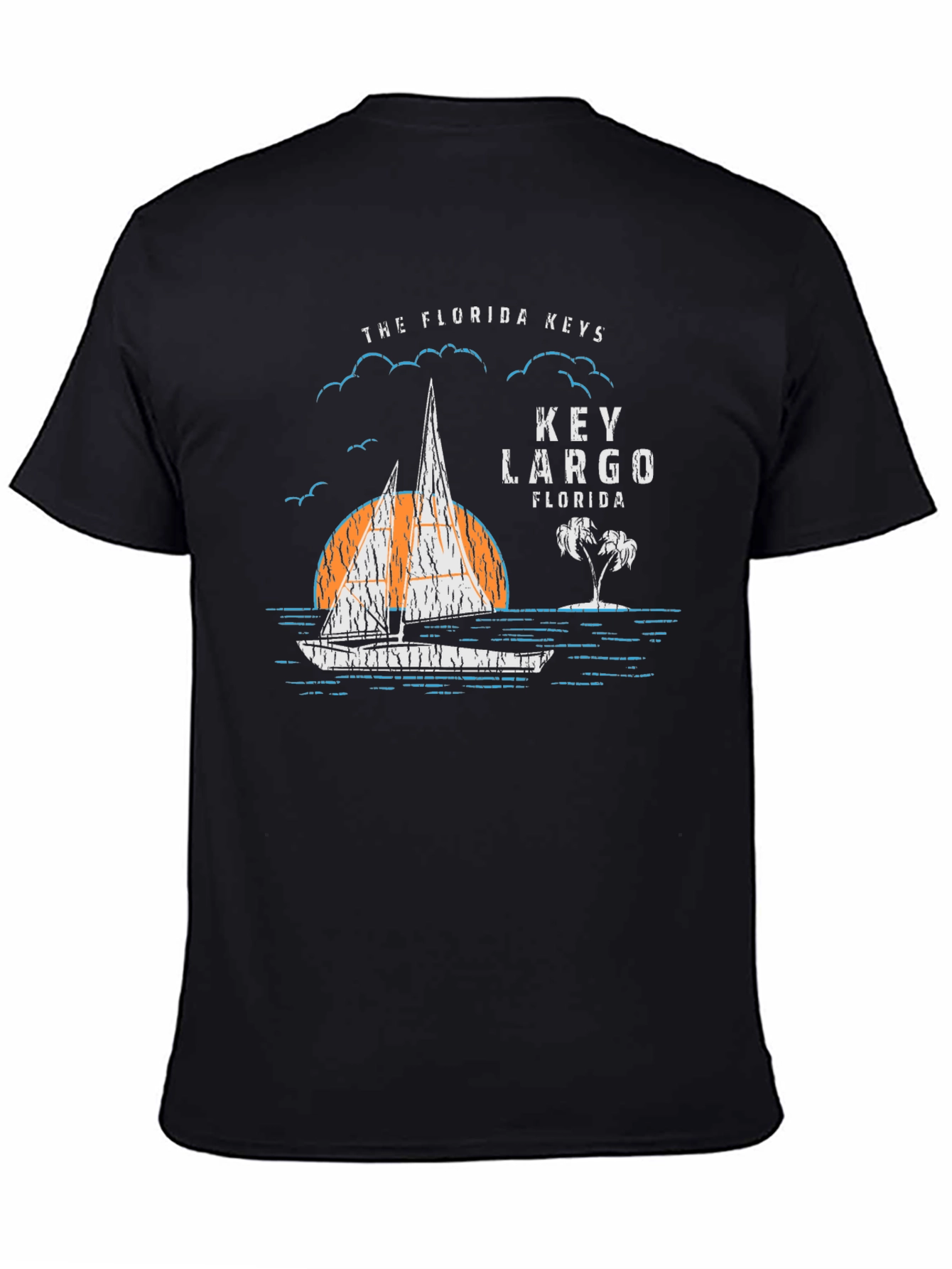 Key Largo Florida Graphic T-Shirt - Black
