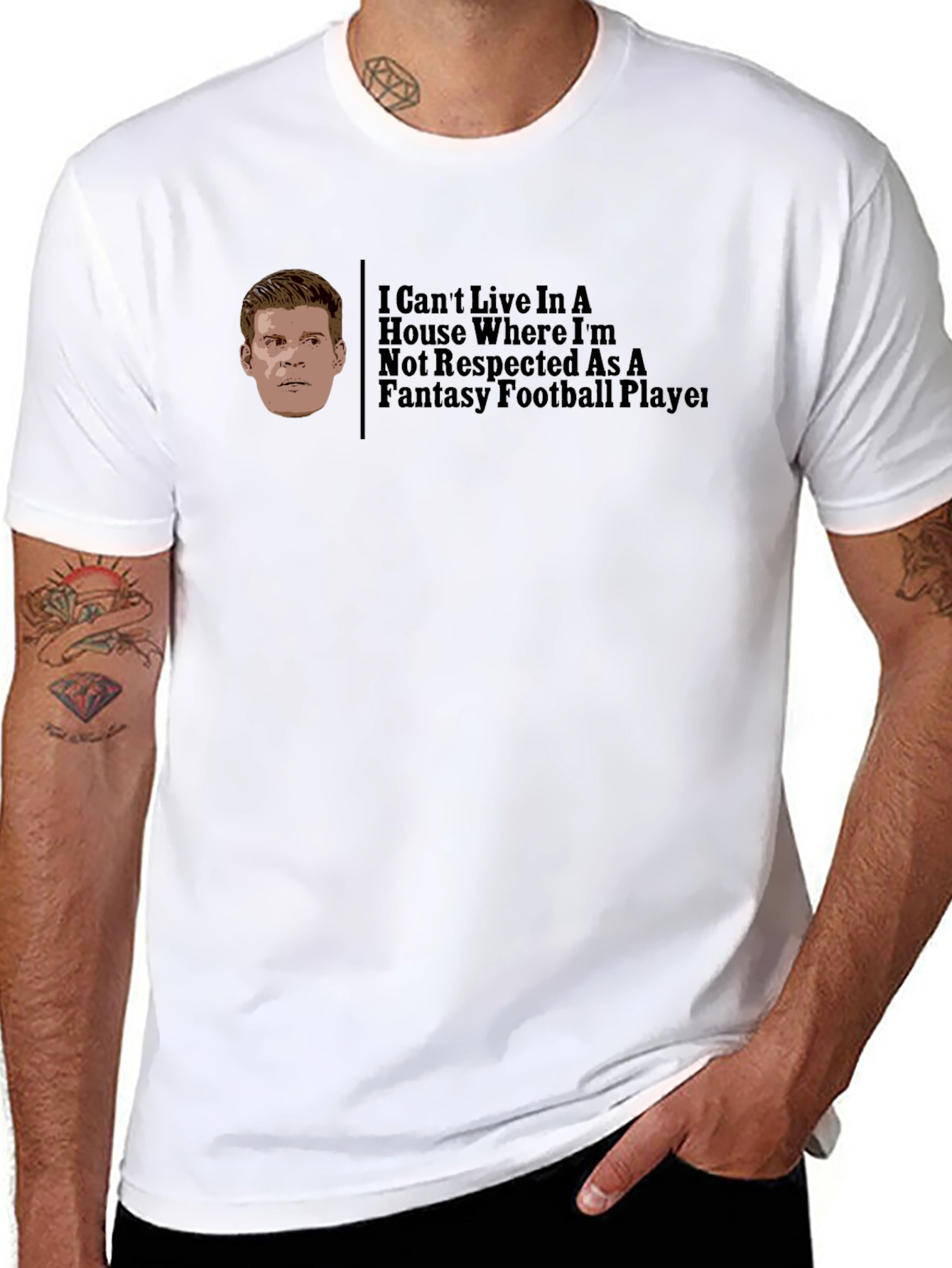Fantasy Football Player Graphic Tee