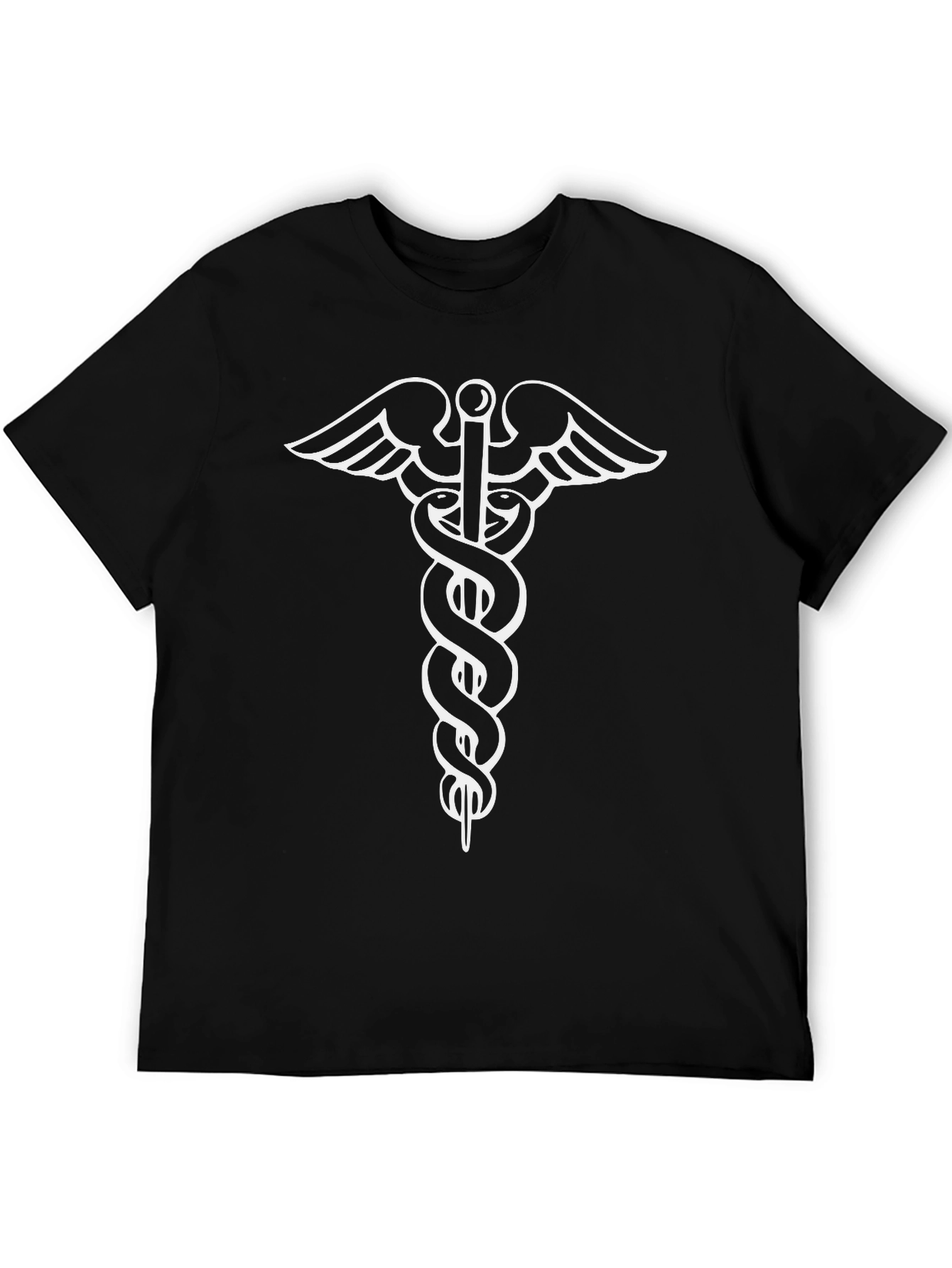 Medical Symbol T-Shirt - Caduceus Graphic Tee