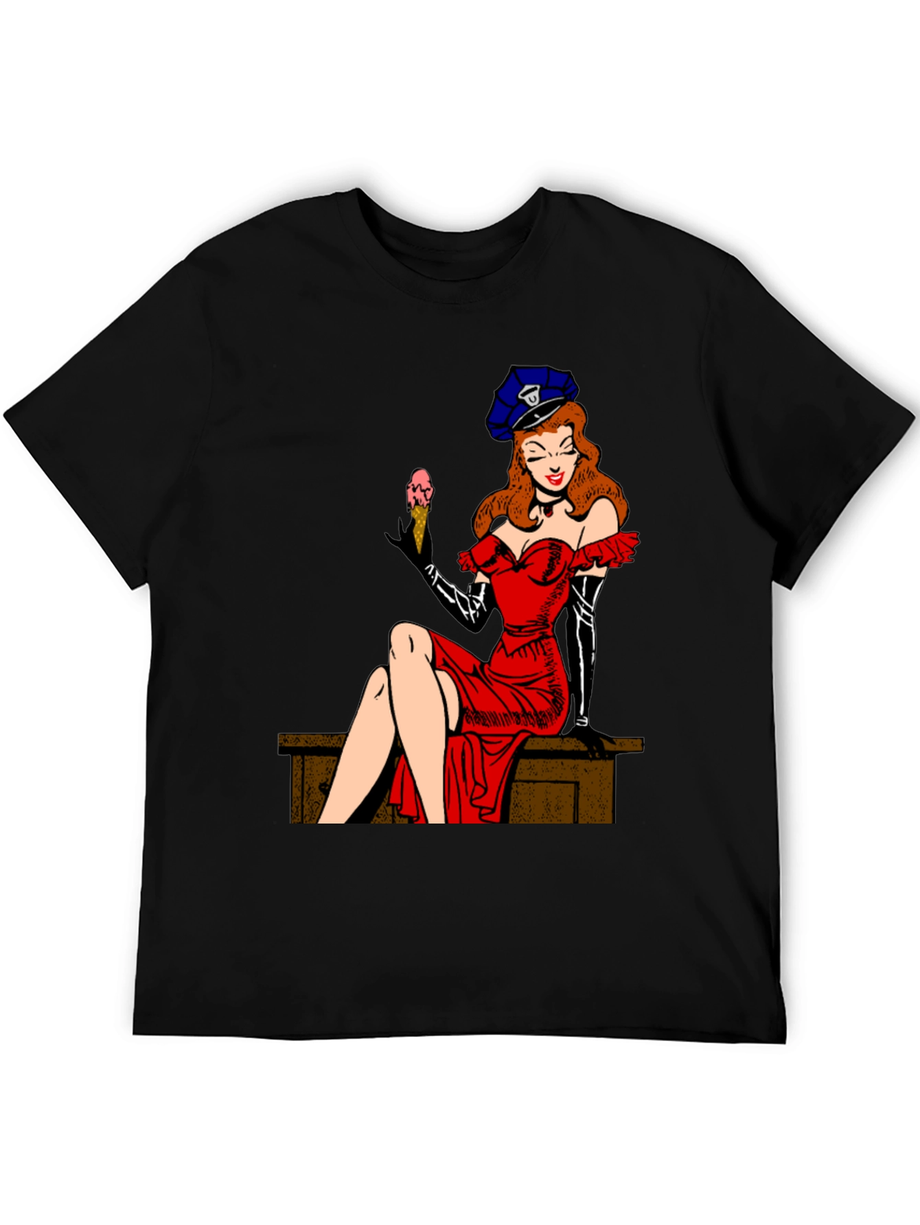 Pin-Up Girl Tee - Retro Style