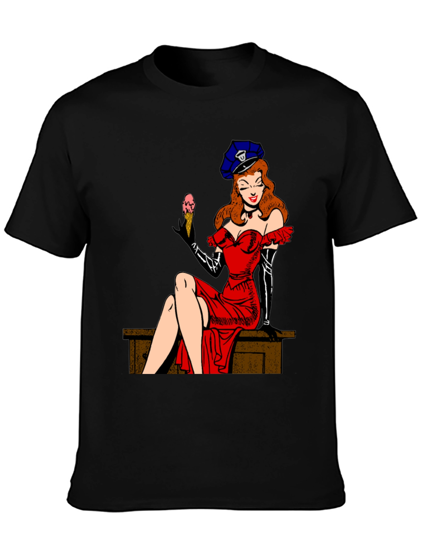 Pin-Up Girl Tee - Retro Style