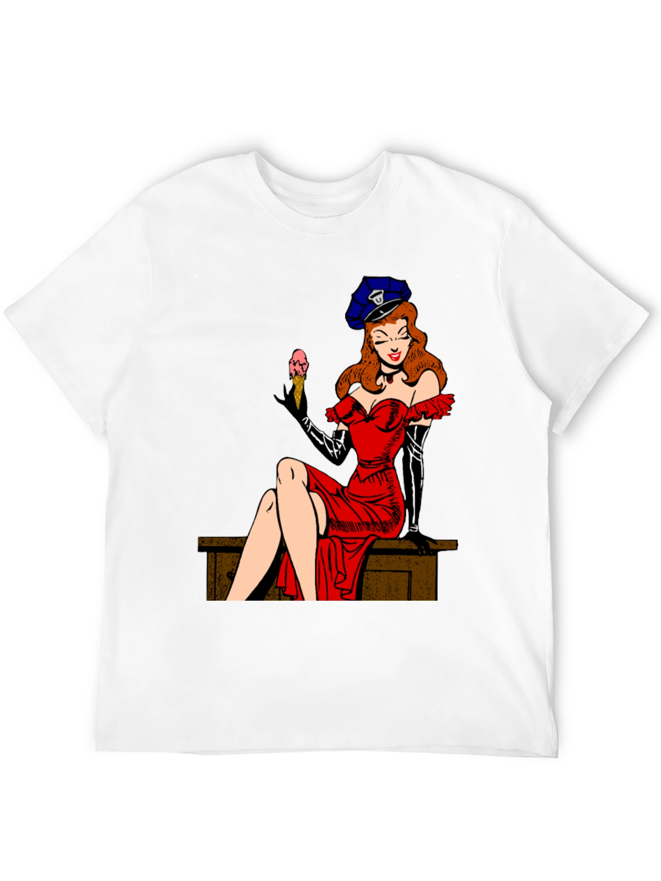 Pin-Up Girl Tee - Retro Style