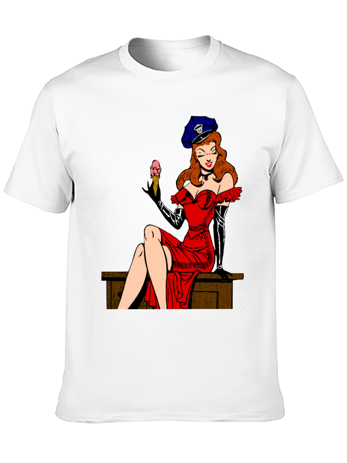 Pin-Up Girl Tee - Retro Style