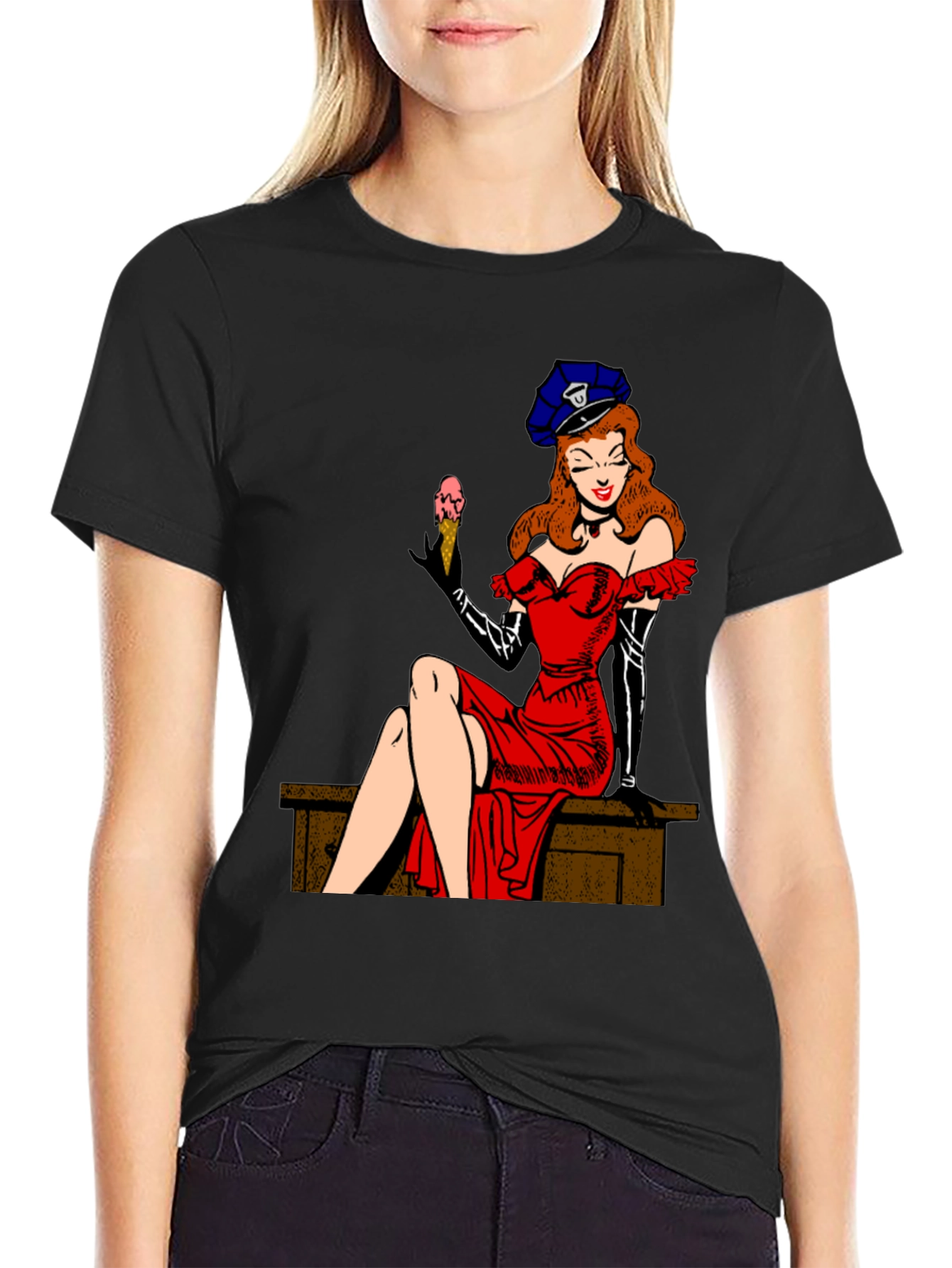 Pin-Up Girl Tee - Retro Style