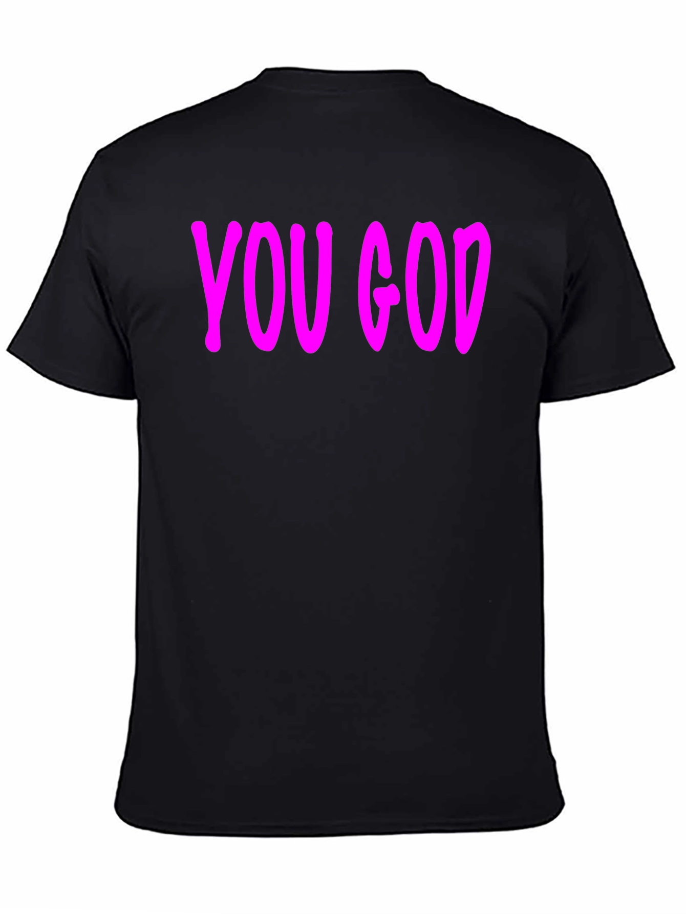You God Graphic Tee - Stylish Black Cotton T-Shirt