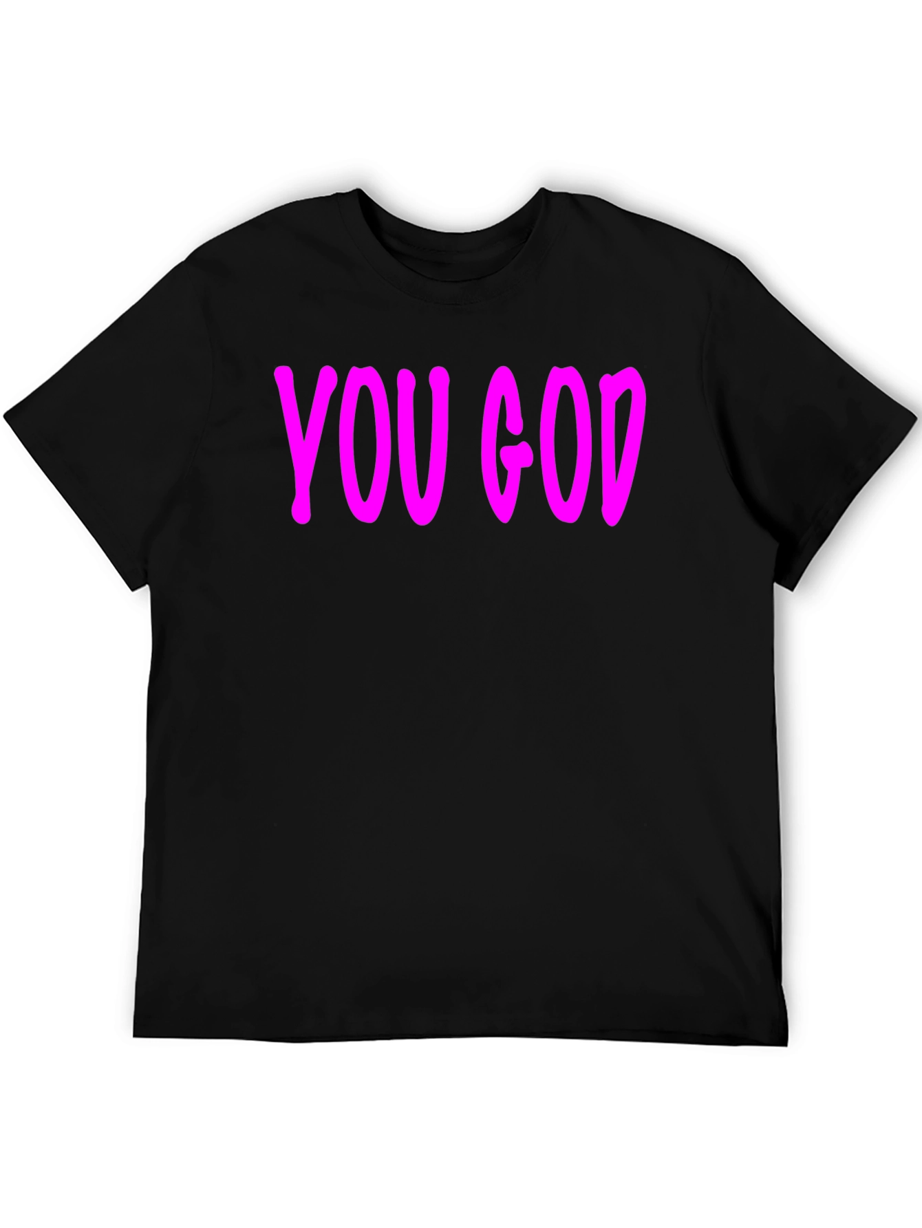 You God Graphic Tee - Stylish Black Cotton T-Shirt