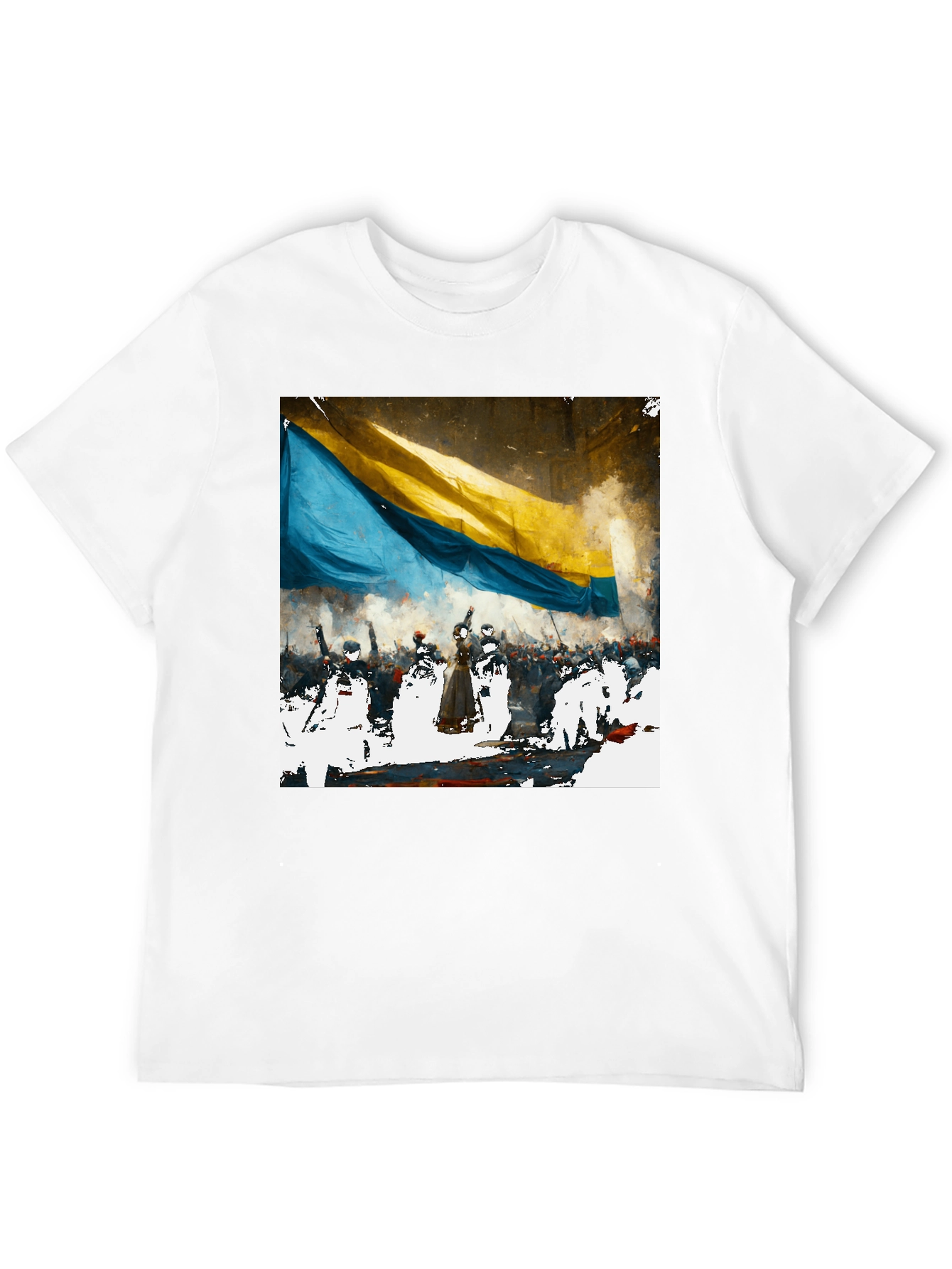 Ukraine Flag Graphic Tee - Support Ukraine