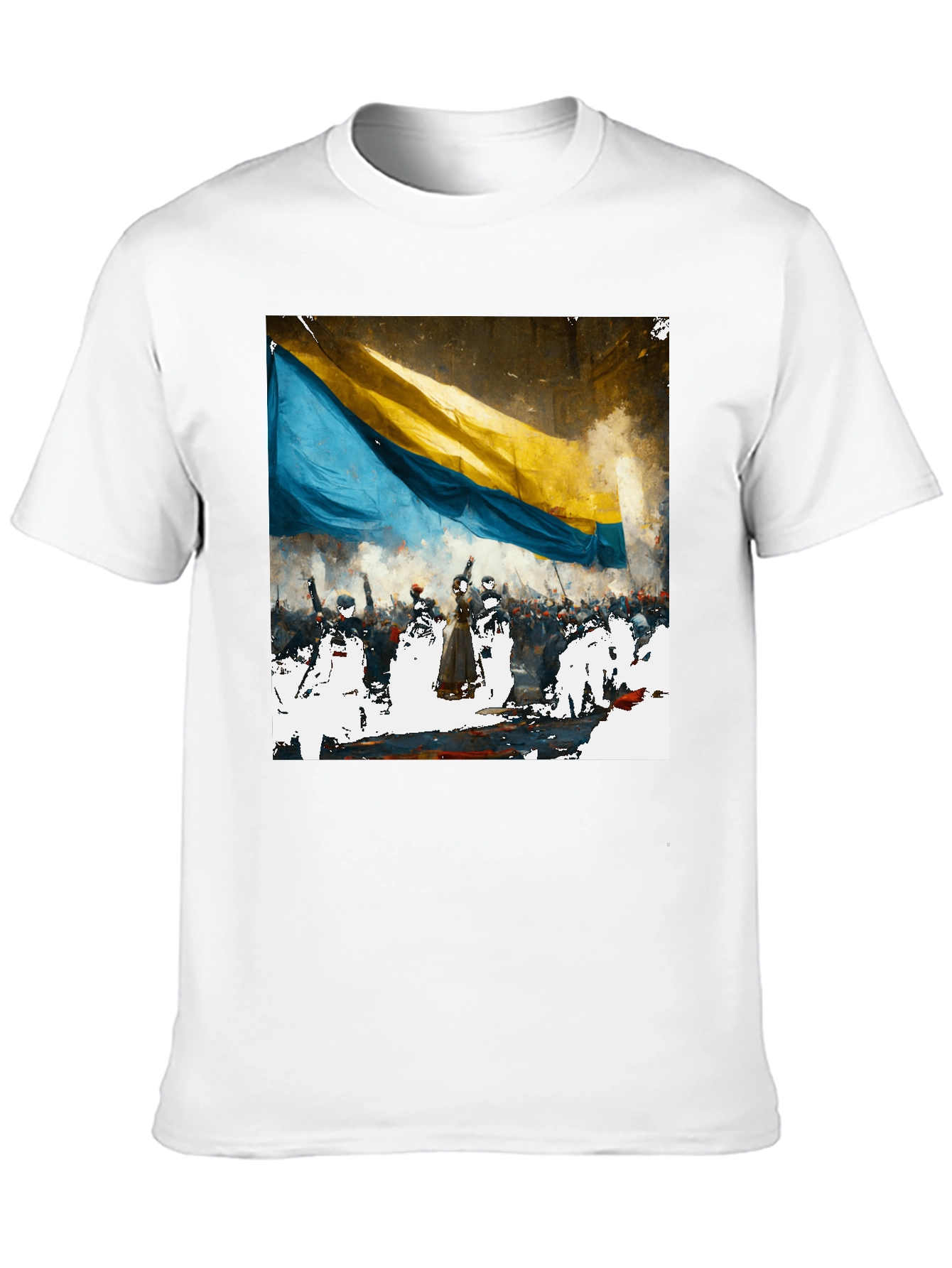 Ukraine Flag Graphic Tee - Support Ukraine