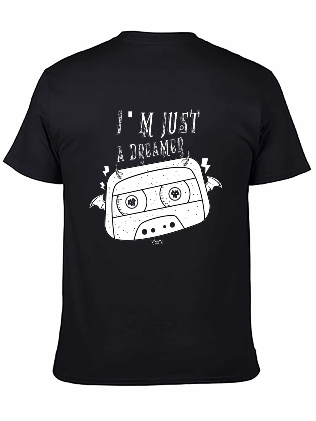 Dreamer Cassette Graphic T-Shirt - Black