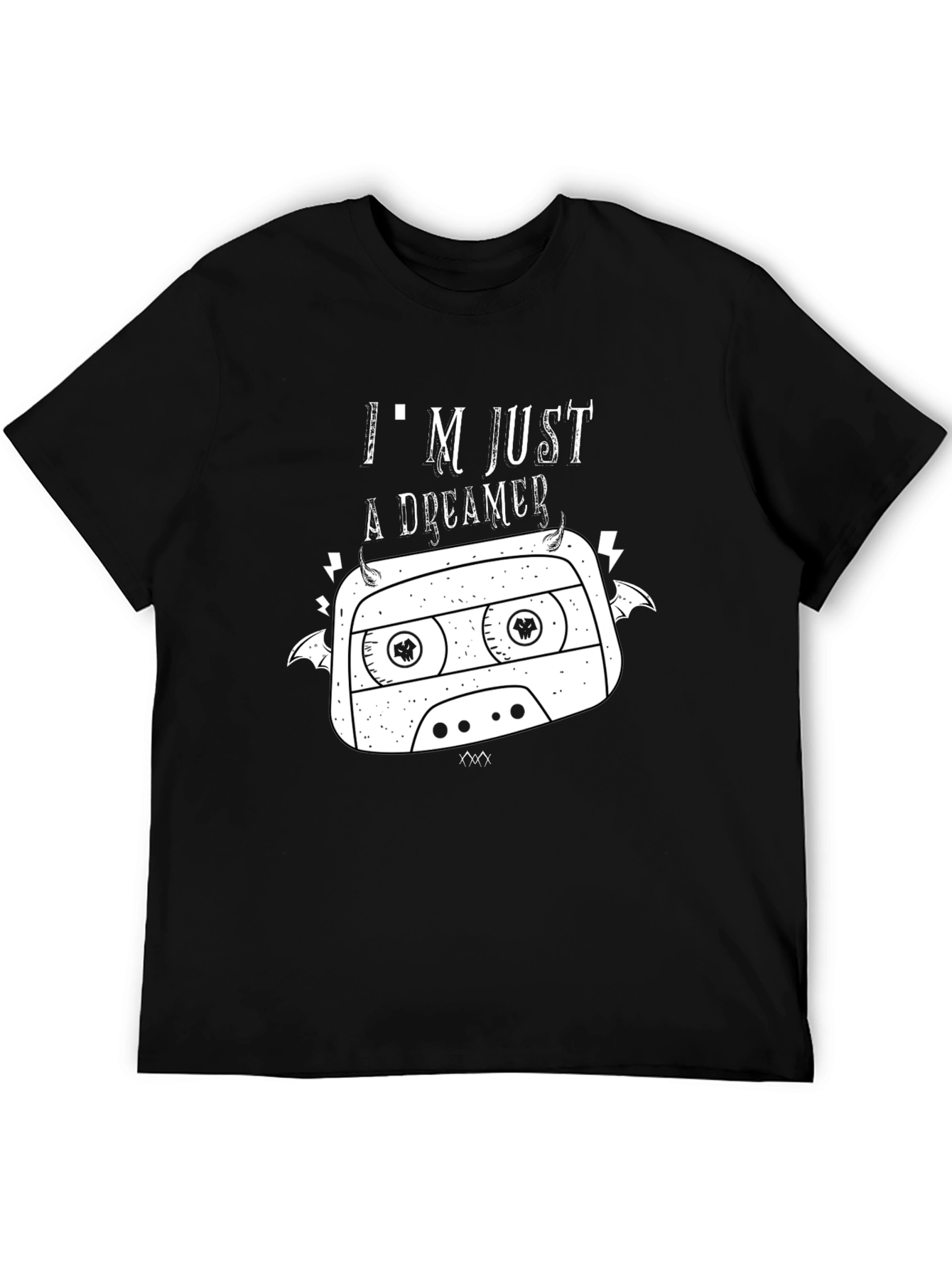Dreamer Cassette Graphic T-Shirt - Black