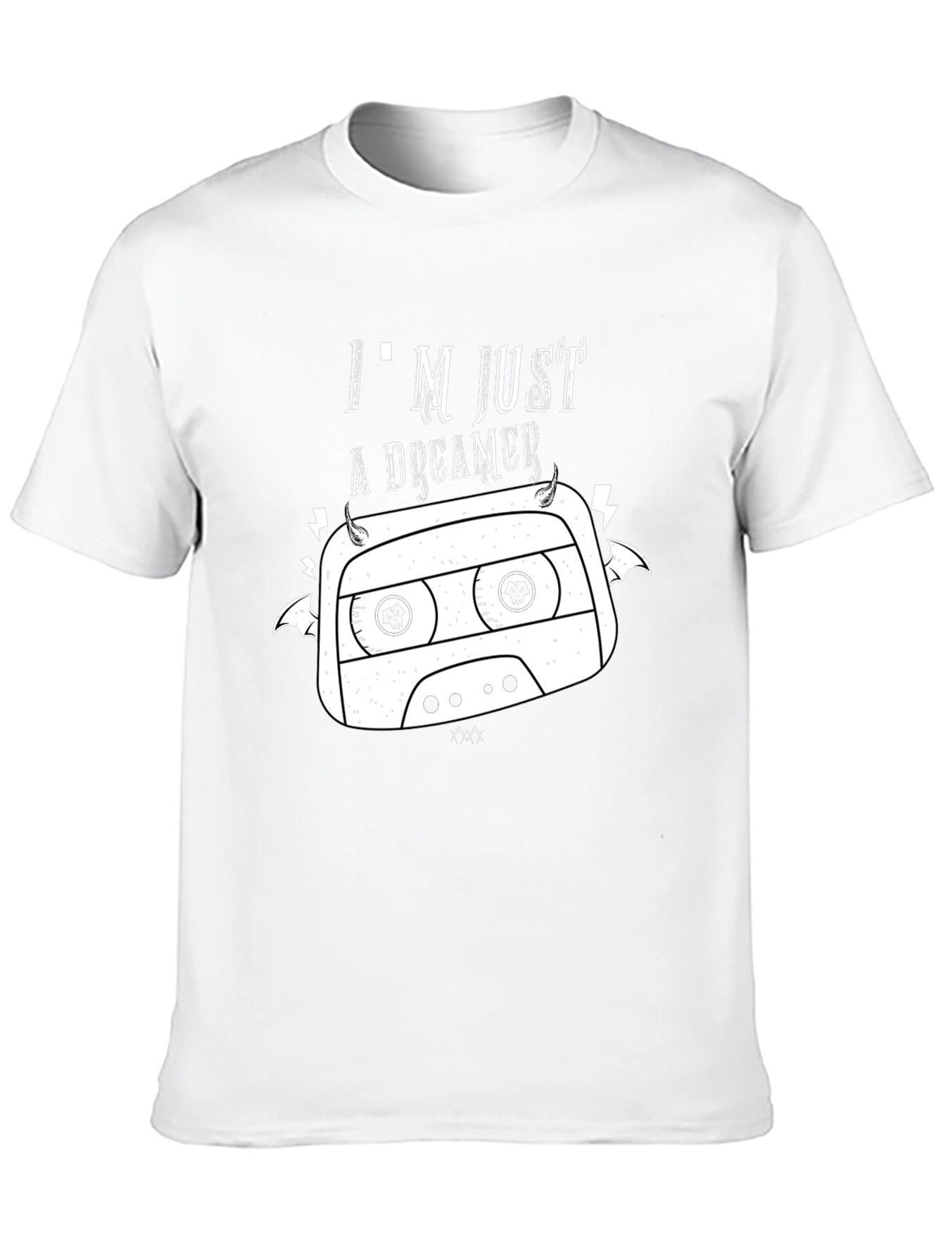 Dreamer Cassette Graphic T-Shirt - Black