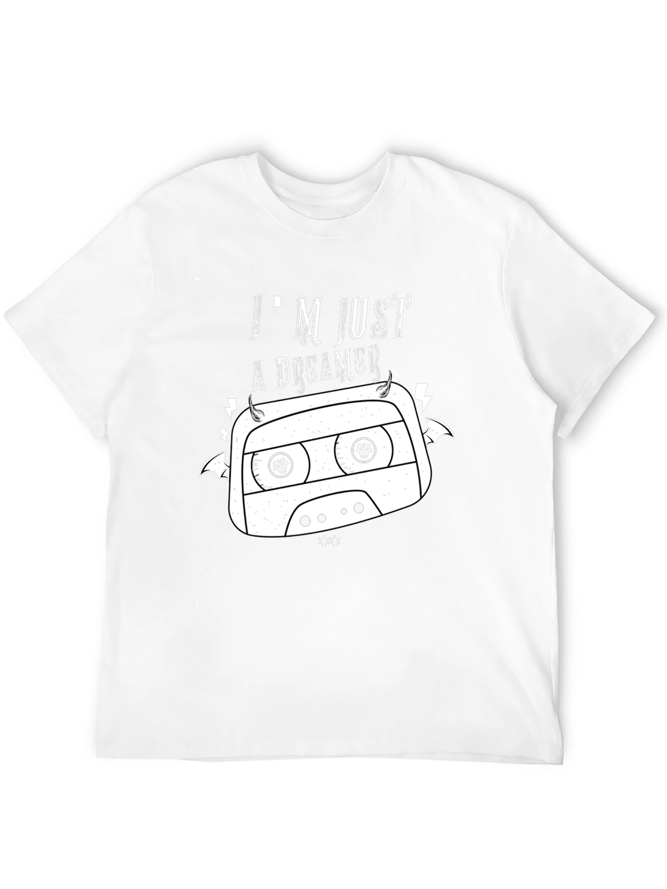 Dreamer Cassette Graphic T-Shirt - Black