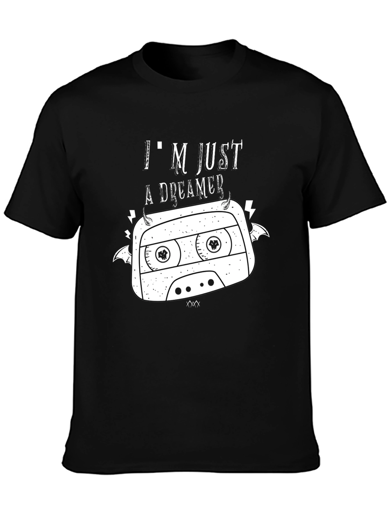 Dreamer Cassette Graphic T-Shirt - Black